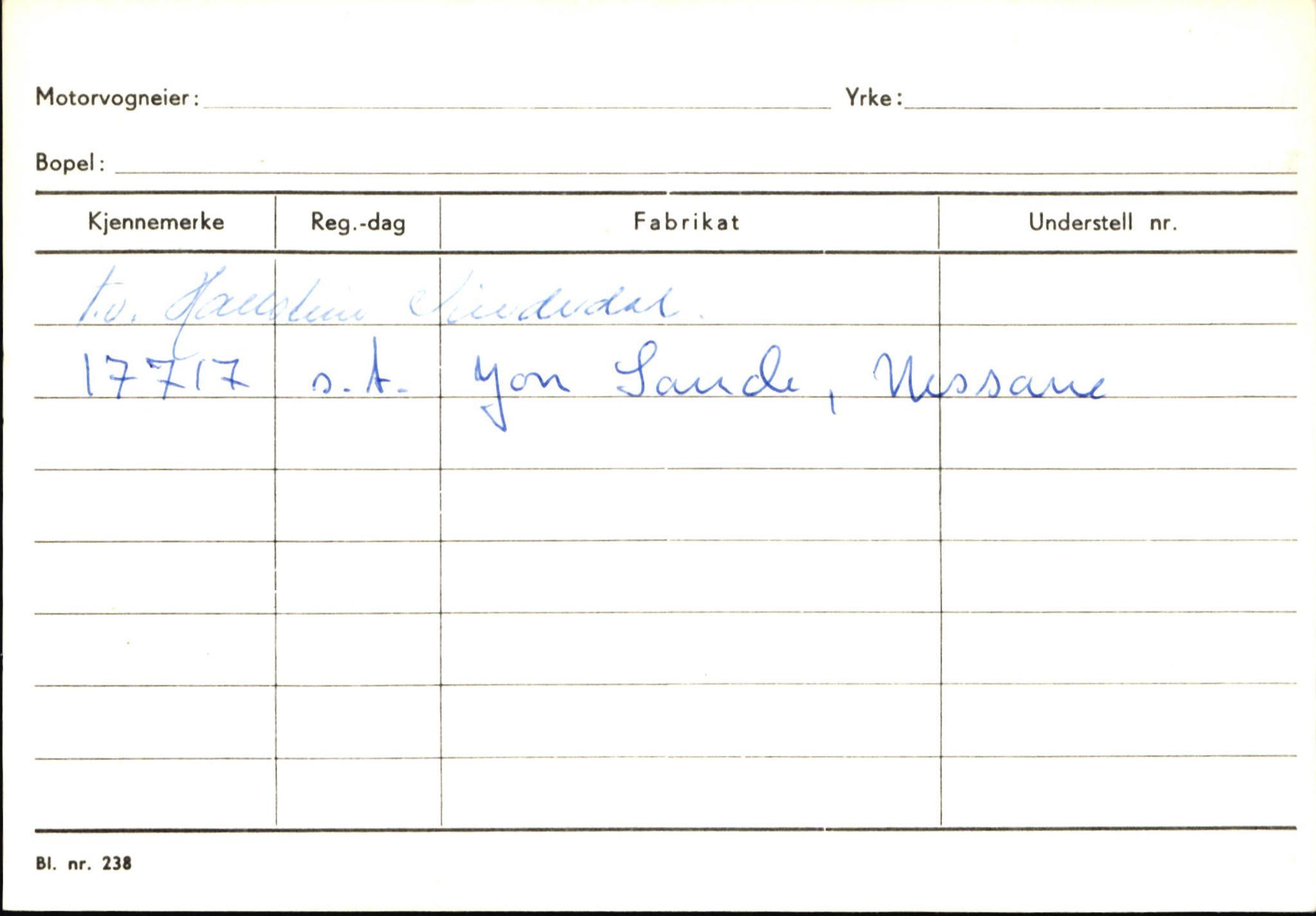 Statens vegvesen, Sogn og Fjordane vegkontor, AV/SAB-A-5301/4/F/L0146: Registerkort Årdal R-Å samt diverse kort, 1945-1975, p. 1040