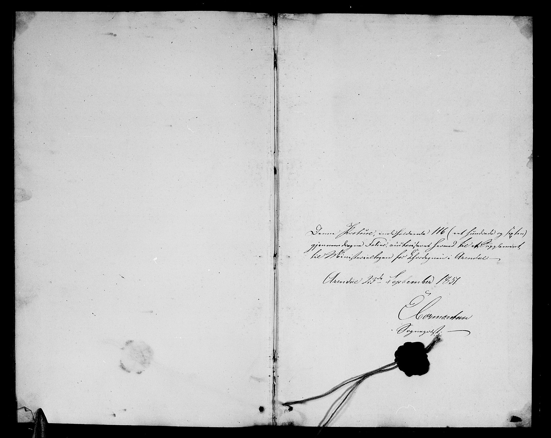 Arendal sokneprestkontor, Trefoldighet, AV/SAK-1111-0040/F/Fb/L0003: Parish register (copy) no. B 3, 1851-1860