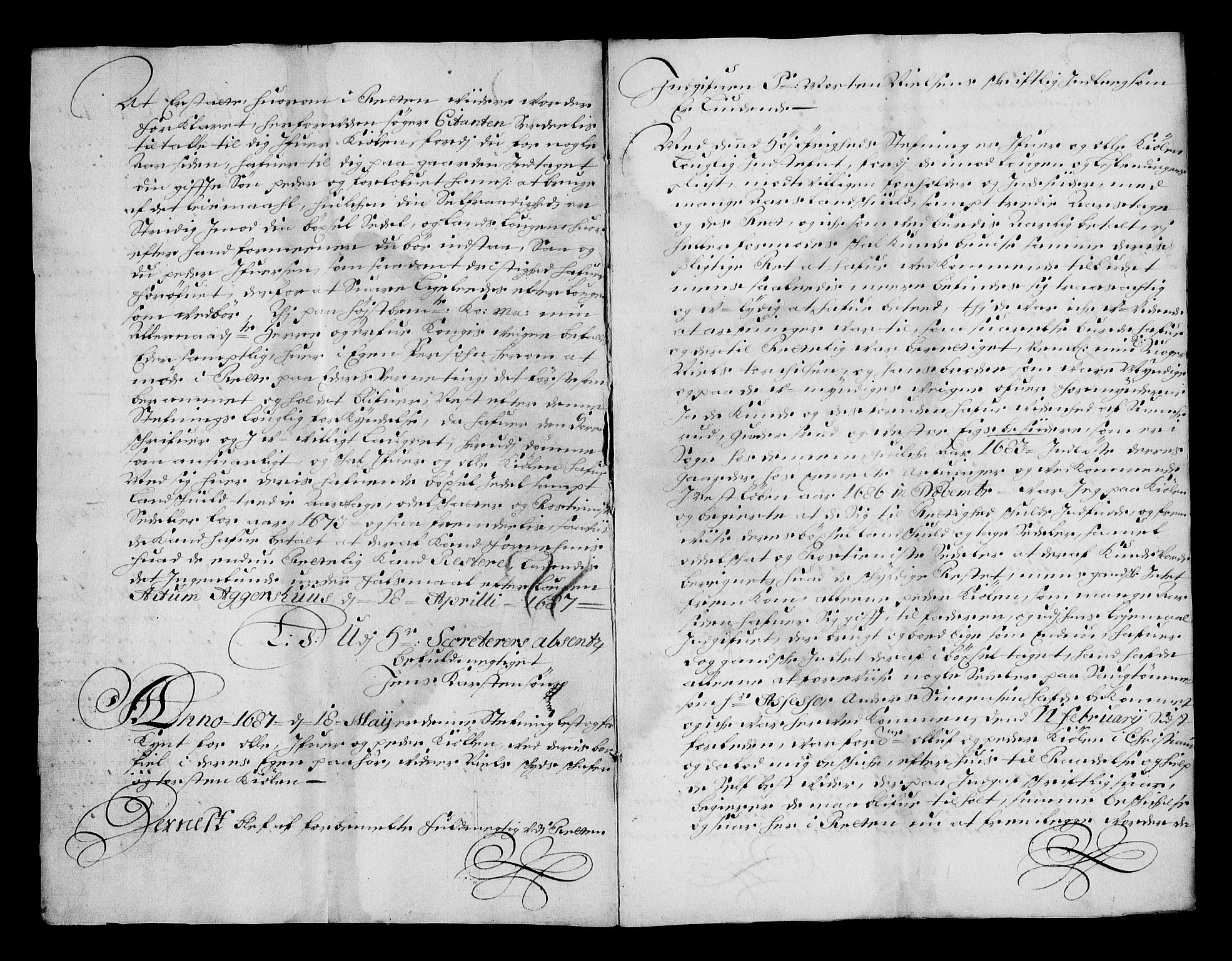 Stattholderembetet 1572-1771, AV/RA-EA-2870/Af/L0002: Avskrifter av vedlegg til originale supplikker, nummerert i samsvar med supplikkbøkene, 1687-1689, p. 196