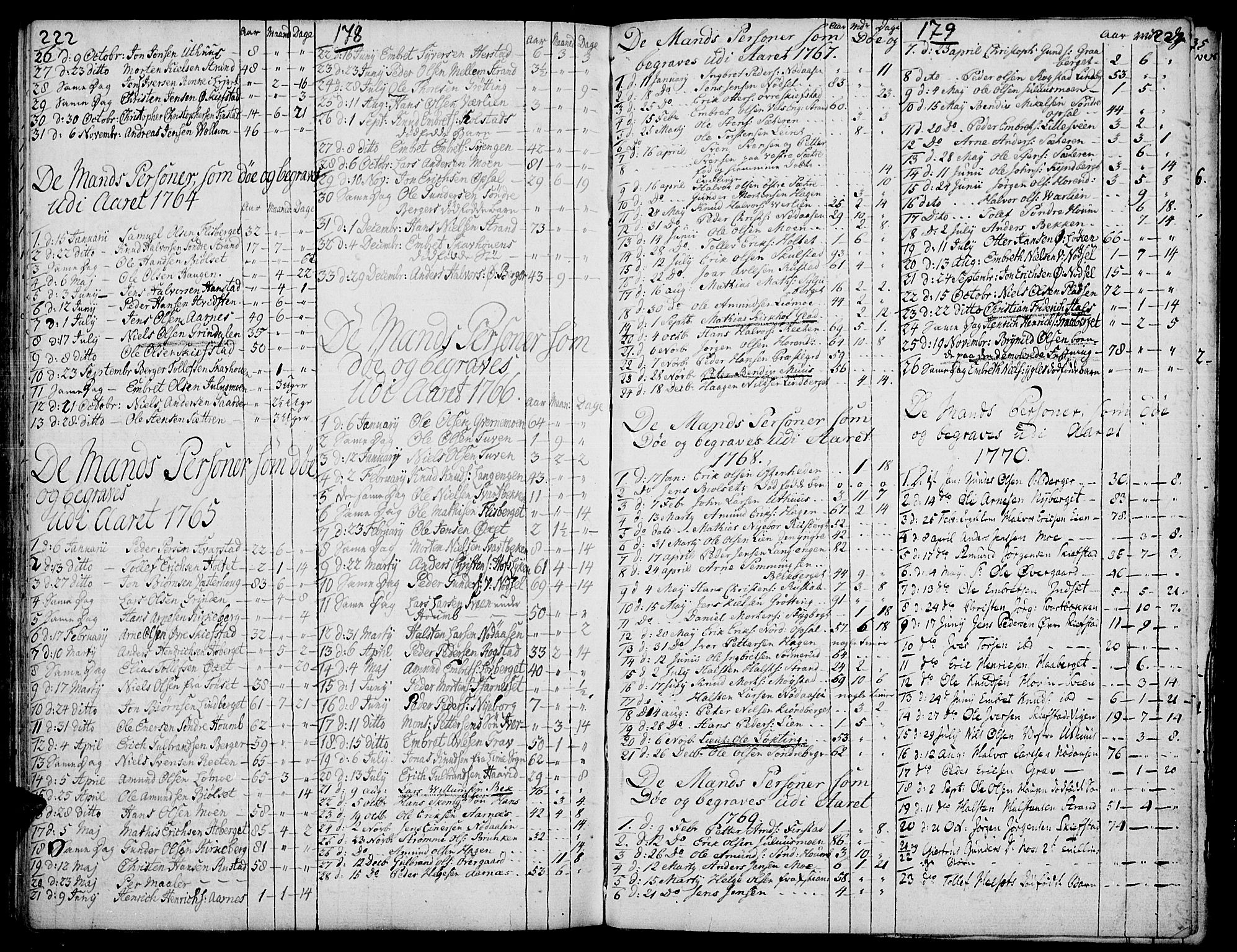 Elverum prestekontor, SAH/PREST-044/H/Ha/Haa/L0003: Parish register (official) no. 3, 1757-1776, p. 178-179