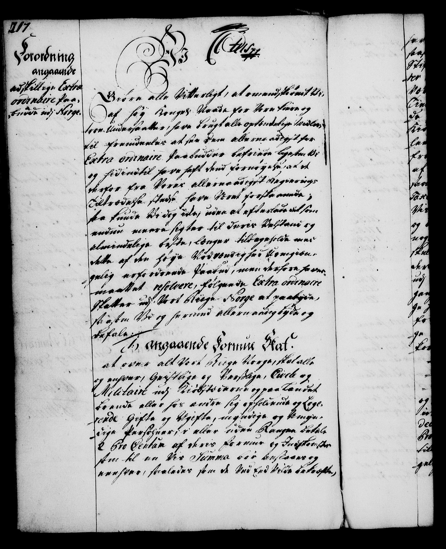 Rentekammeret, Kammerkanselliet, RA/EA-3111/G/Gg/Gga/L0005: Norsk ekspedisjonsprotokoll med register (merket RK 53.5), 1741-1749, p. 217