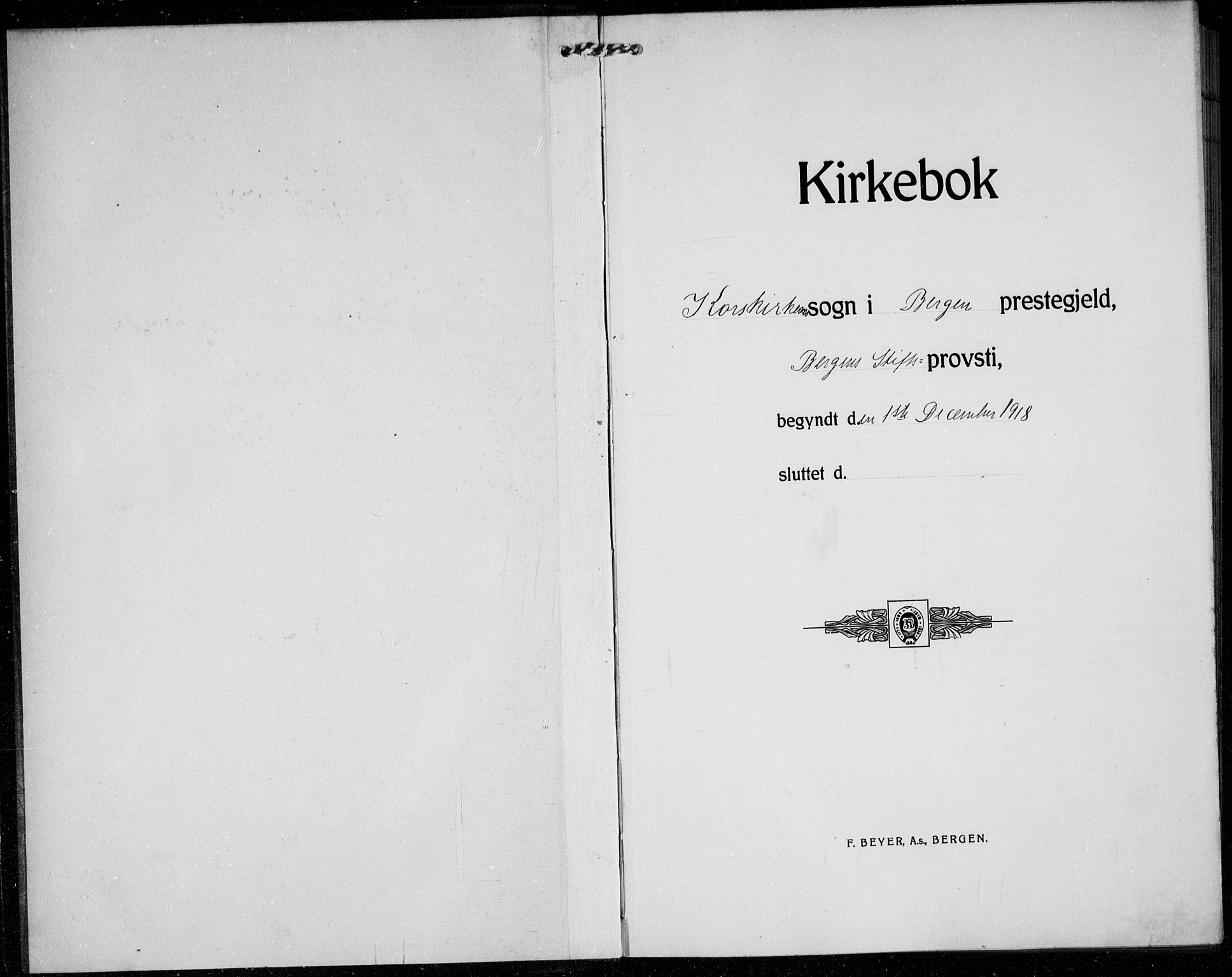 Korskirken sokneprestembete, AV/SAB-A-76101/H/Hab: Parish register (copy) no. C 6, 1918-1941