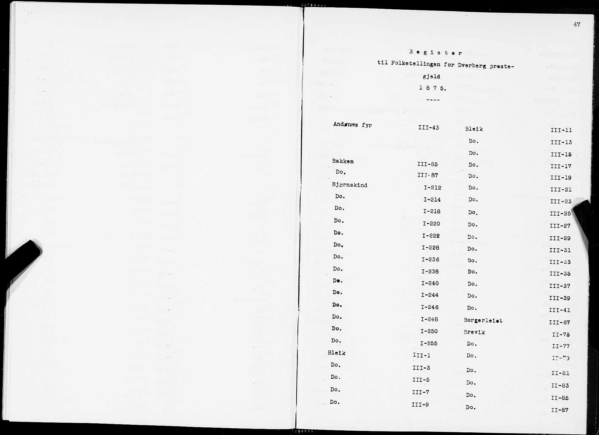 SAT, 1875 census for 1872P Dverberg, 1875, p. 47