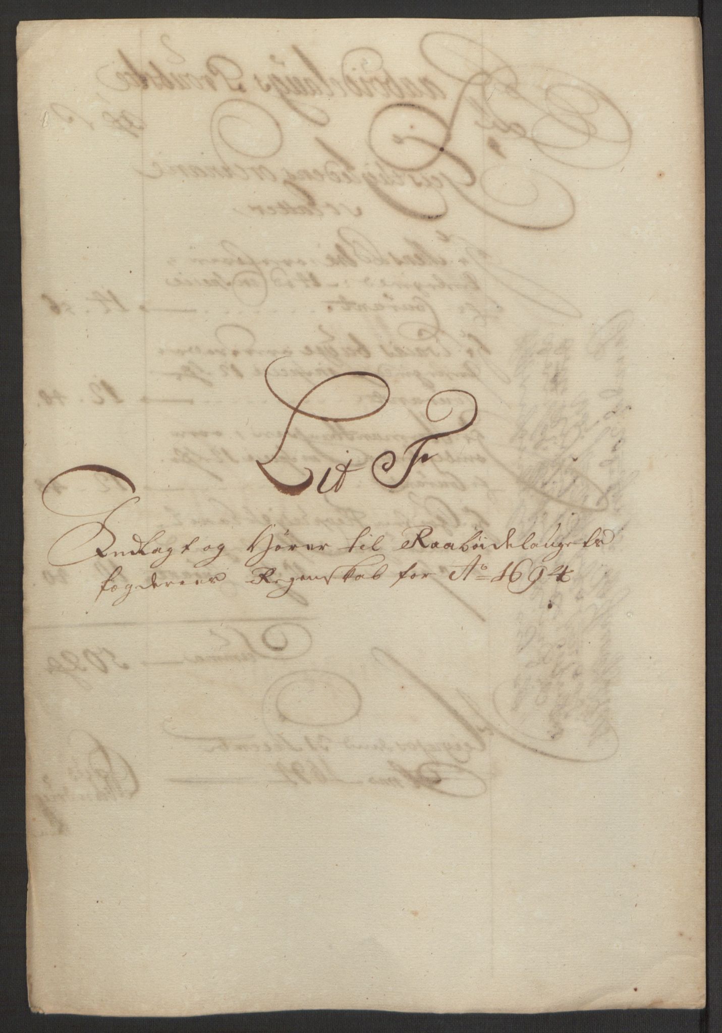 Rentekammeret inntil 1814, Reviderte regnskaper, Fogderegnskap, RA/EA-4092/R40/L2444: Fogderegnskap Råbyggelag, 1693-1696, p. 126