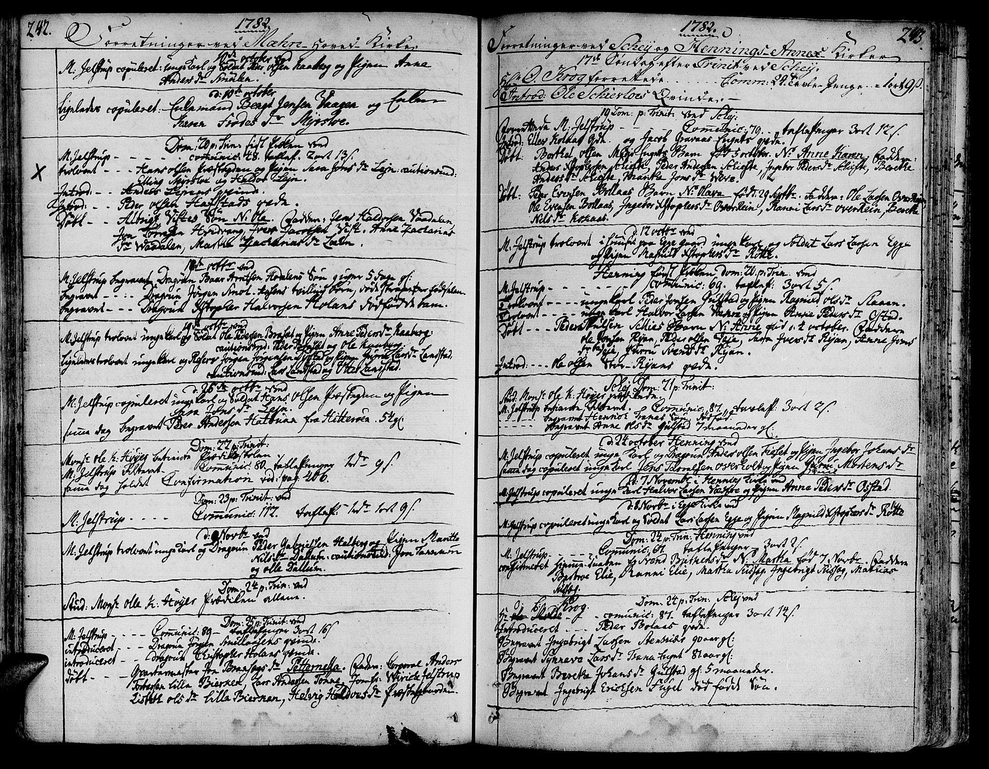 Ministerialprotokoller, klokkerbøker og fødselsregistre - Nord-Trøndelag, SAT/A-1458/735/L0331: Parish register (official) no. 735A02, 1762-1794, p. 242-243