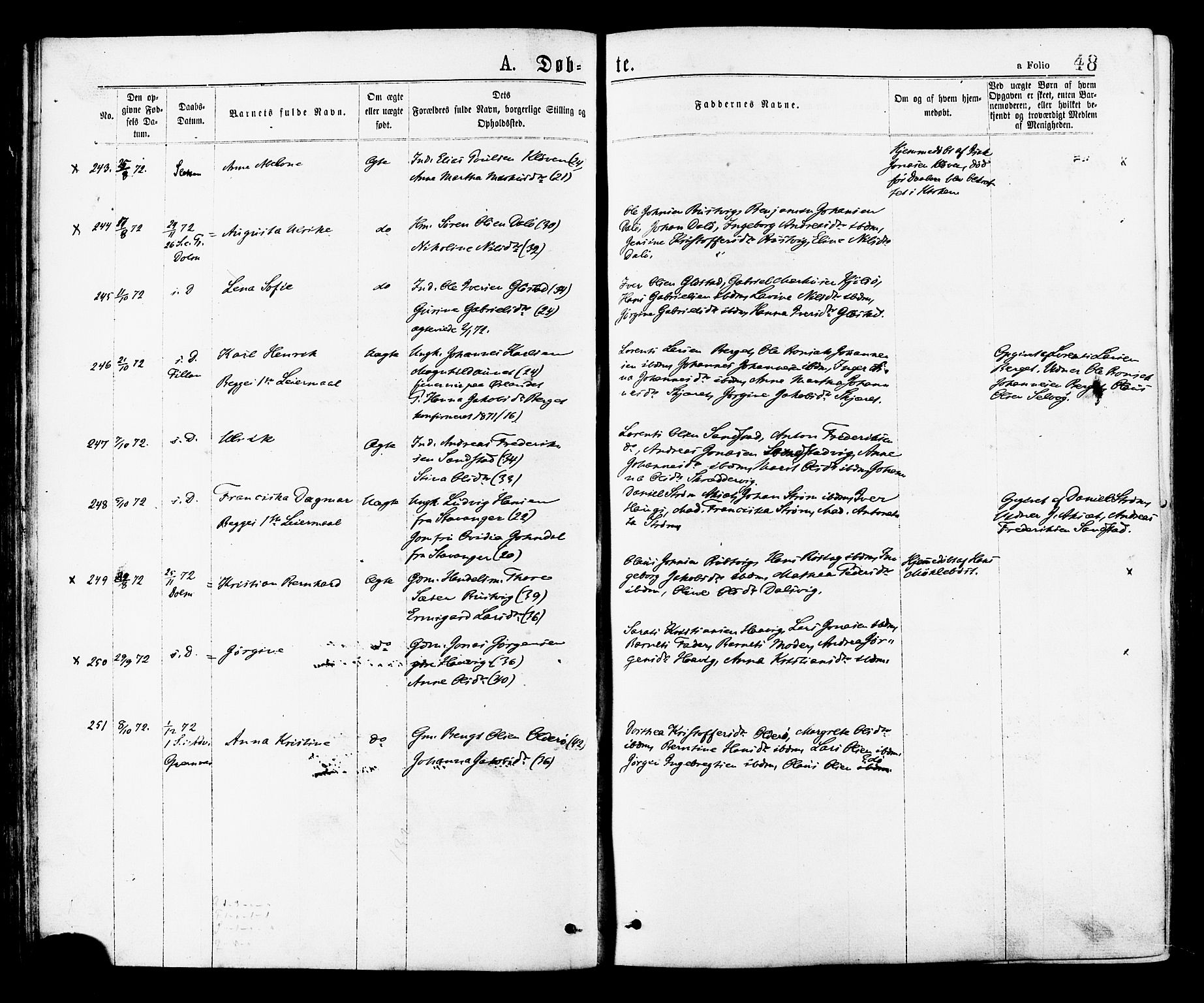 Ministerialprotokoller, klokkerbøker og fødselsregistre - Sør-Trøndelag, AV/SAT-A-1456/634/L0532: Parish register (official) no. 634A08, 1871-1881, p. 48