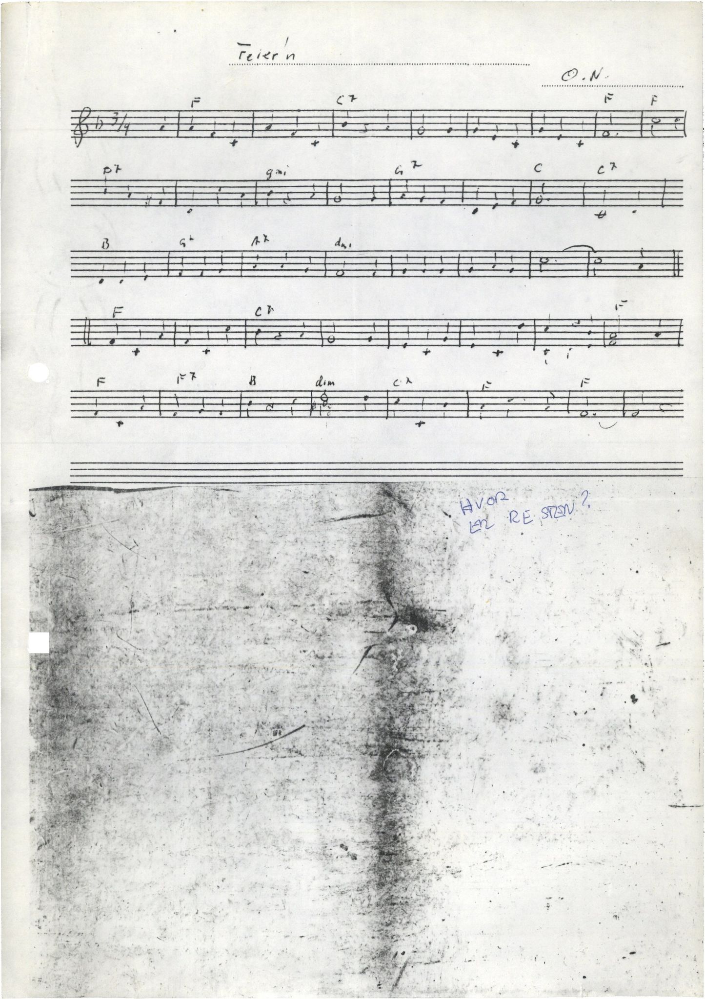 Otto Nielsen, TRKO/PA-1176/F/L0016/0057: Noter / Feier'n, 1980