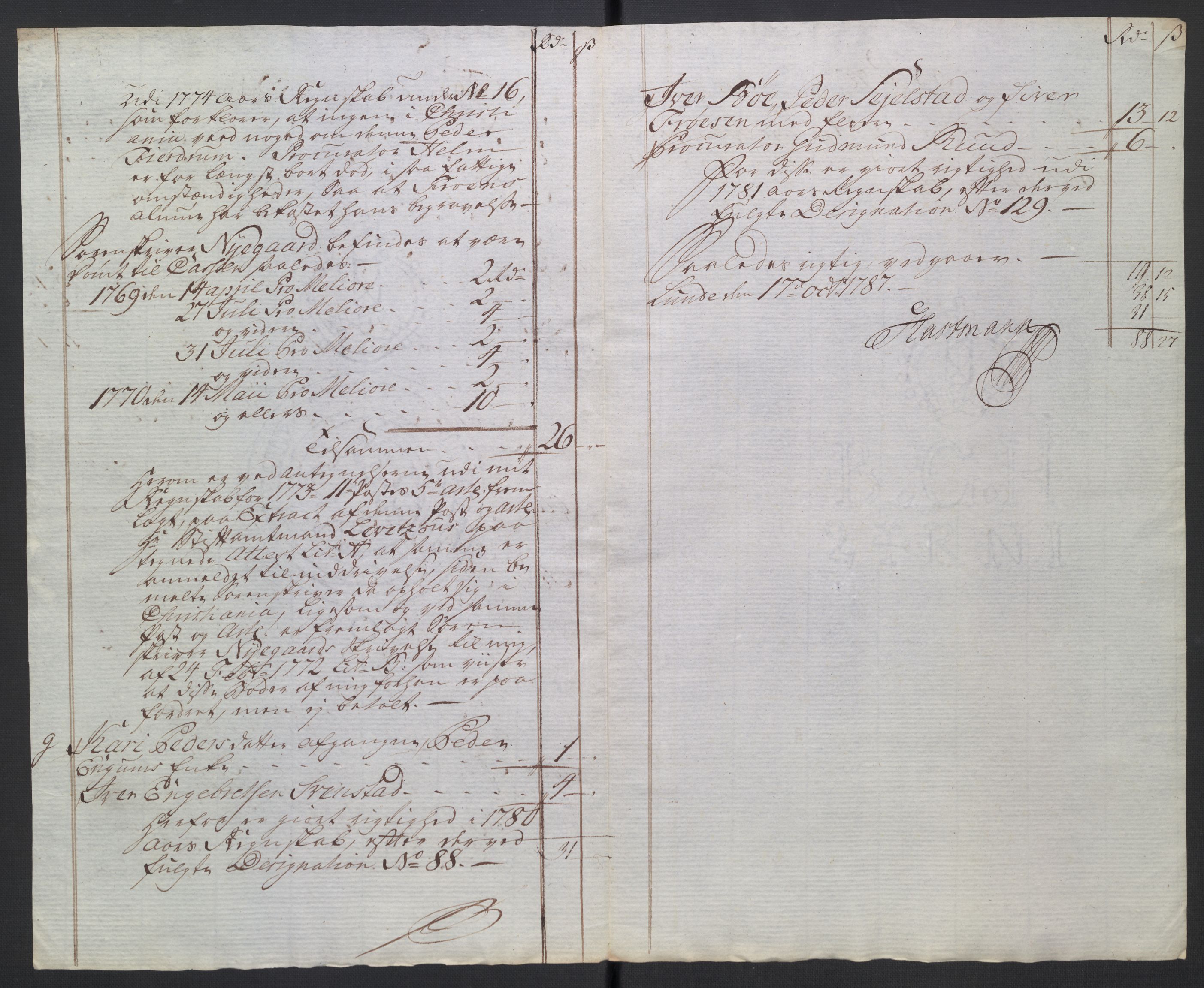 Rentekammeret inntil 1814, Reviderte regnskaper, Mindre regnskaper, AV/RA-EA-4068/Rb/L0014: Opplands amt, 1771-1779, p. 29