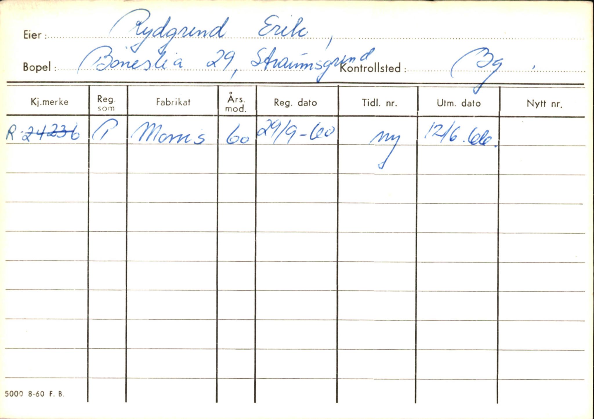 Statens vegvesen, Hordaland vegkontor, AV/SAB-A-5201/2/Ha/L0046: R-eierkort R-S, 1920-1971, p. 4