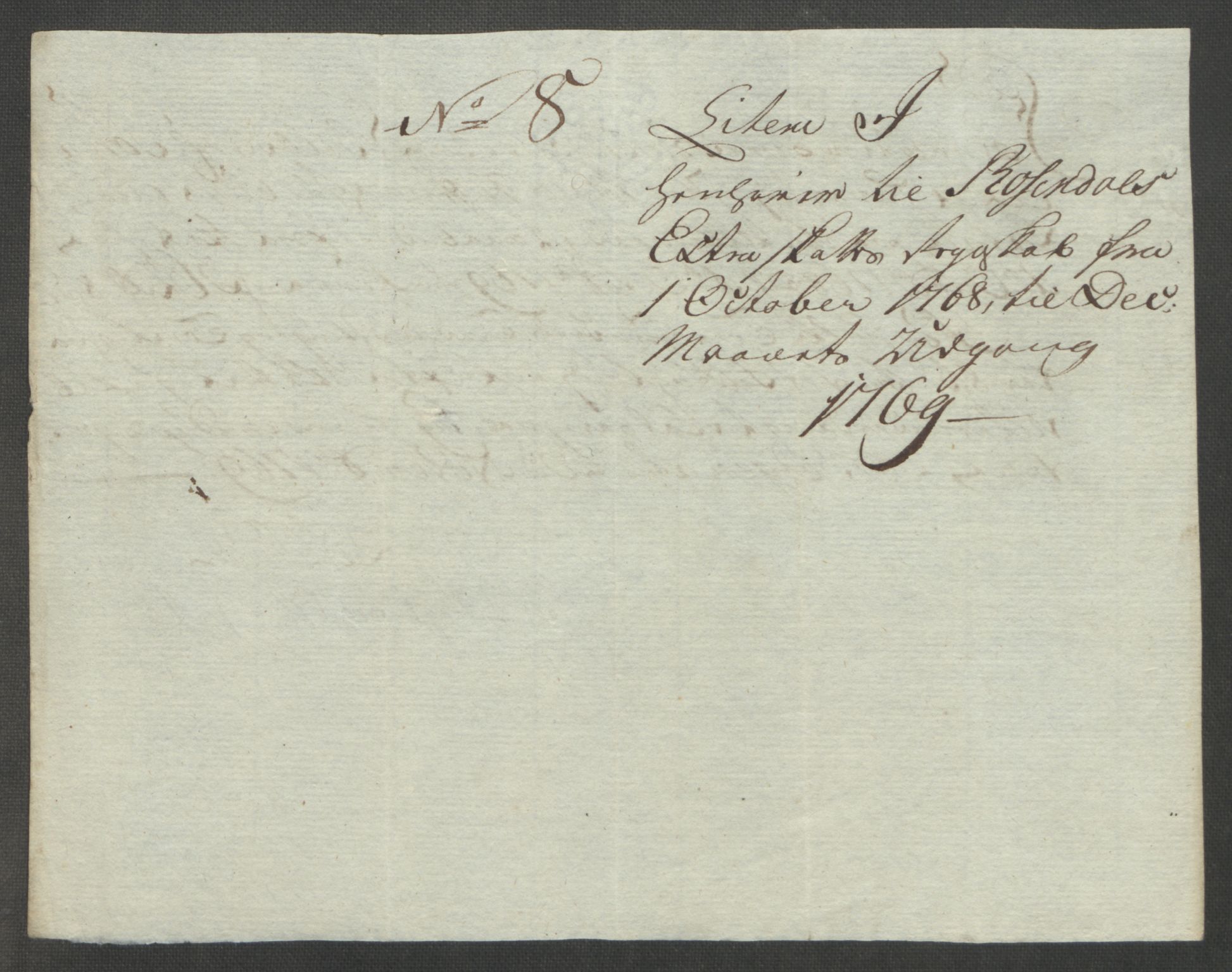 Rentekammeret inntil 1814, Reviderte regnskaper, Fogderegnskap, AV/RA-EA-4092/R49/L3157: Ekstraskatten Rosendal Baroni, 1762-1772, p. 271