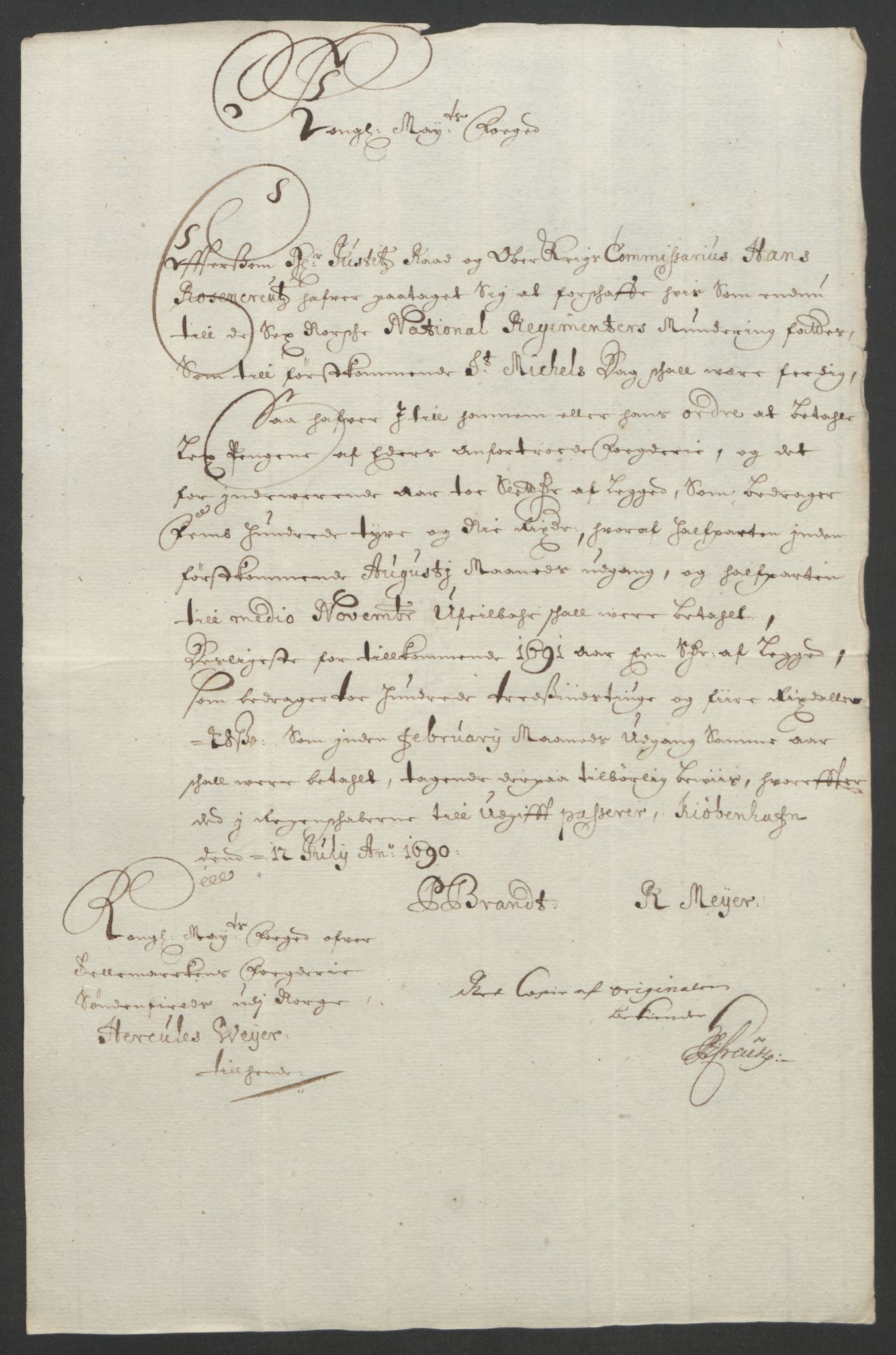 Rentekammeret inntil 1814, Reviderte regnskaper, Fogderegnskap, AV/RA-EA-4092/R35/L2091: Fogderegnskap Øvre og Nedre Telemark, 1690-1693, p. 18