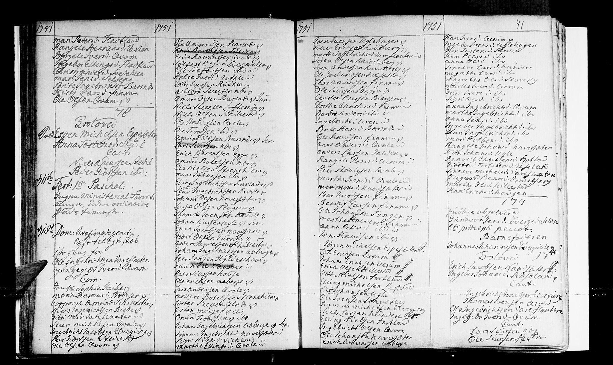 Sogndal sokneprestembete, AV/SAB-A-81301/H/Haa/Haaa/L0003: Parish register (official) no. A 3, 1747-1768, p. 41