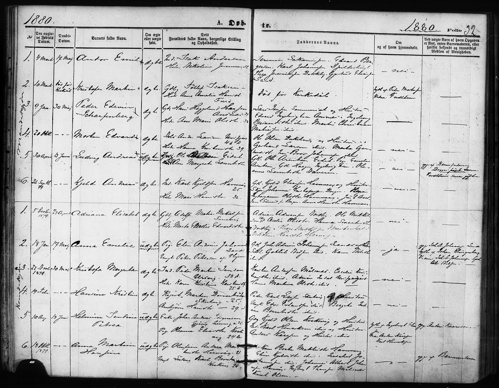 Balsfjord sokneprestembete, SATØ/S-1303/G/Ga/L0002kirke: Parish register (official) no. 2, 1871-1886, p. 32