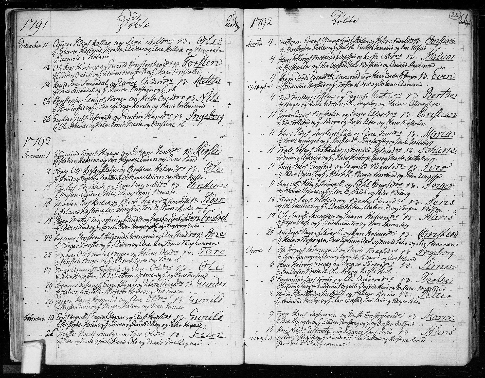 Trøgstad prestekontor Kirkebøker, SAO/A-10925/F/Fa/L0005: Parish register (official) no. I 5, 1784-1814, p. 26