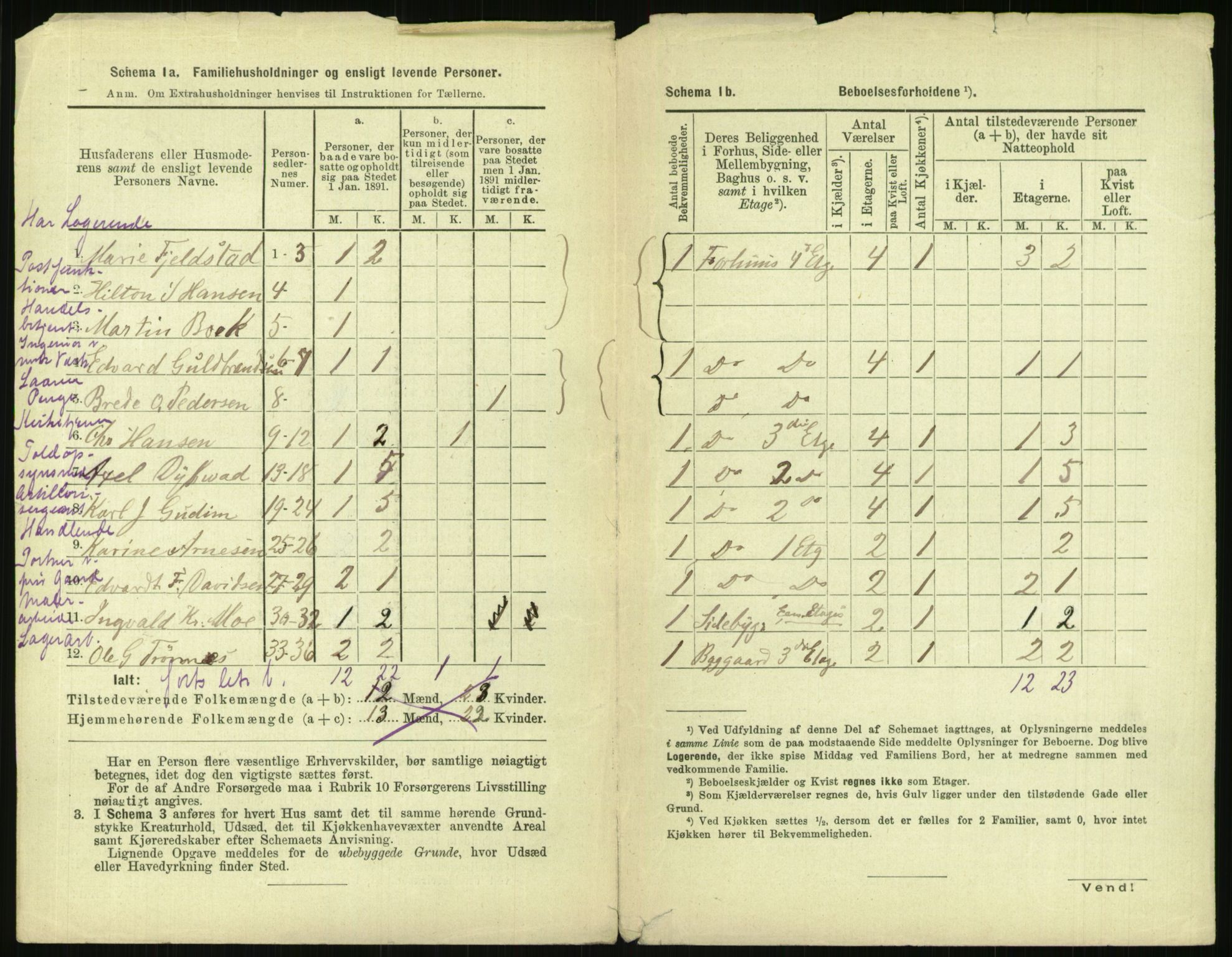 RA, 1891 census for 0301 Kristiania, 1891, p. 124269