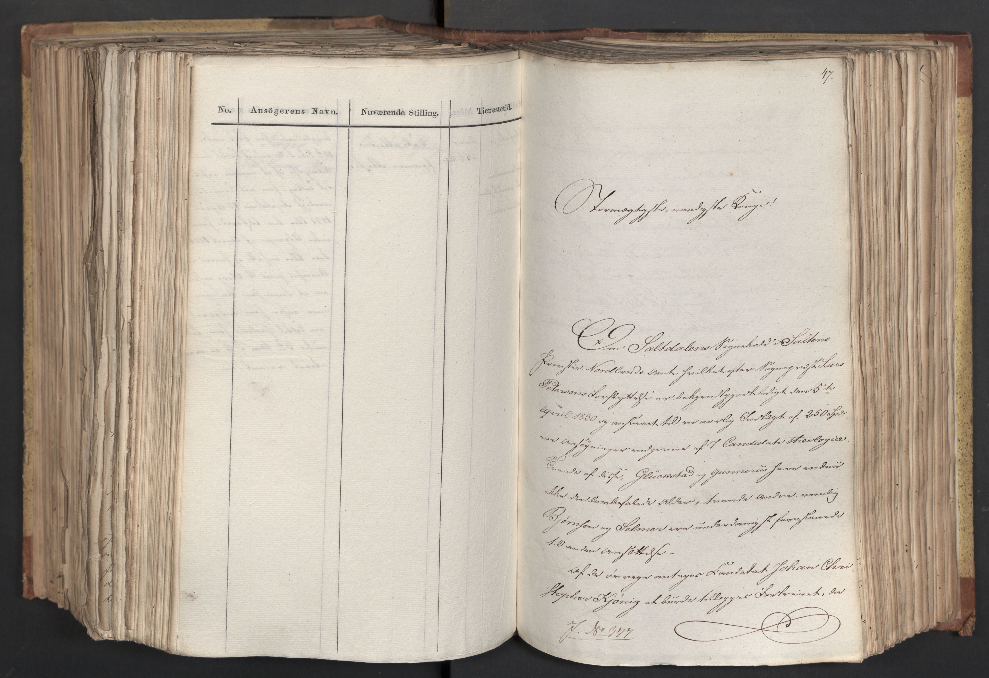 Statsrådsavdelingen i Stockholm, RA/S-1003/D/Da/L0066: Regjeringsinnstillinger nr. 240-449, 1830, p. 550