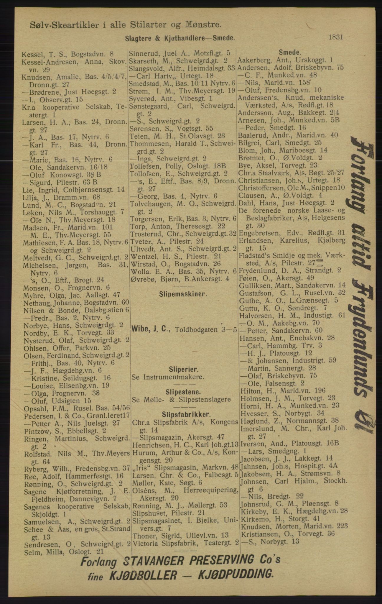 Kristiania/Oslo adressebok, PUBL/-, 1913, p. 1787