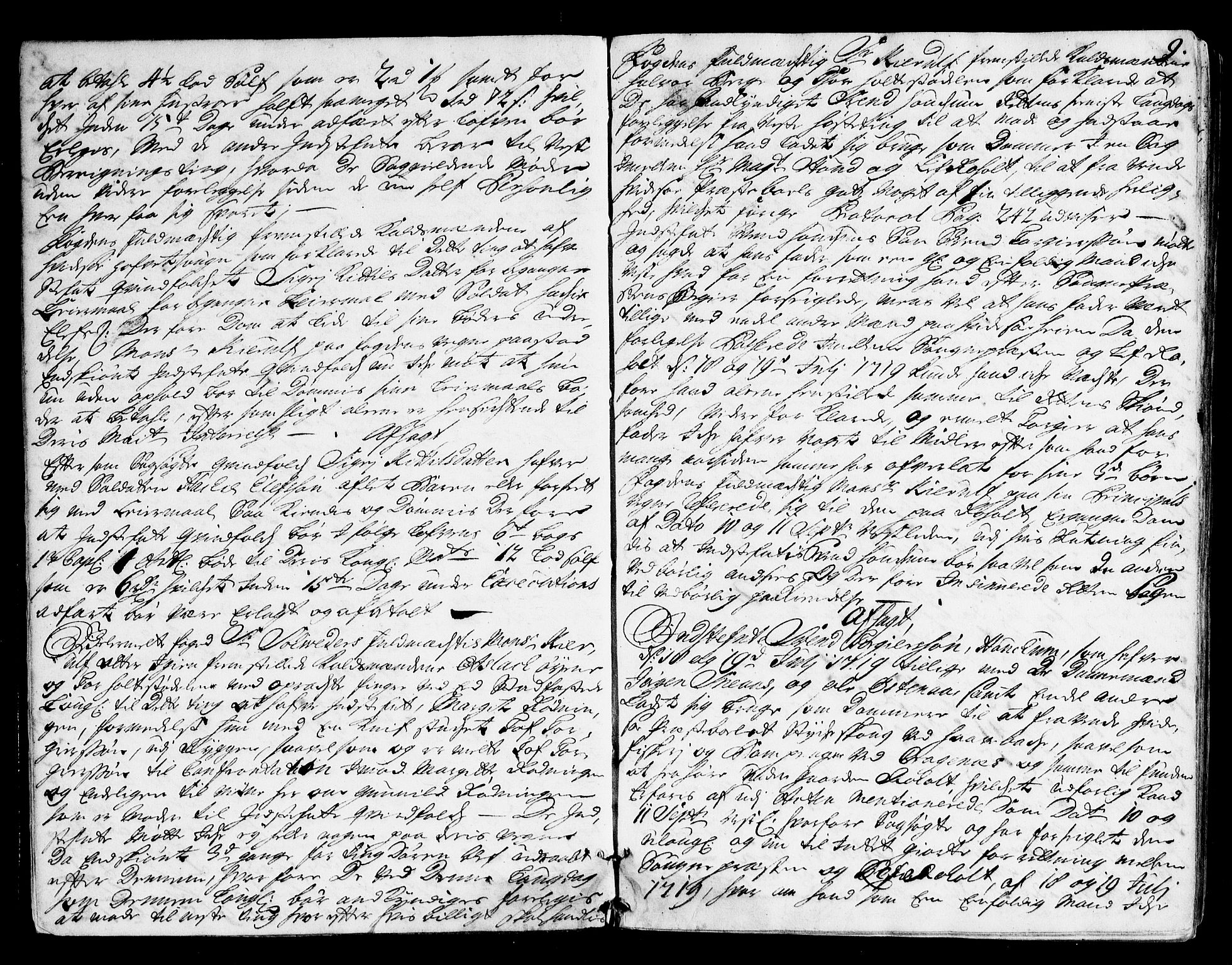 Vest-Telemark sorenskriveri, AV/SAKO-A-134/F/Fa/L0022: Tingbok, 1722-1724, p. 9