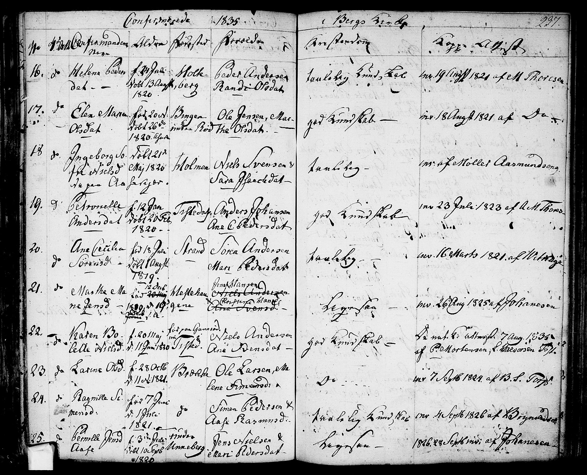 Berg prestekontor Kirkebøker, AV/SAO-A-10902/F/Fa/L0003: Parish register (official) no. I 3, 1832-1842, p. 237