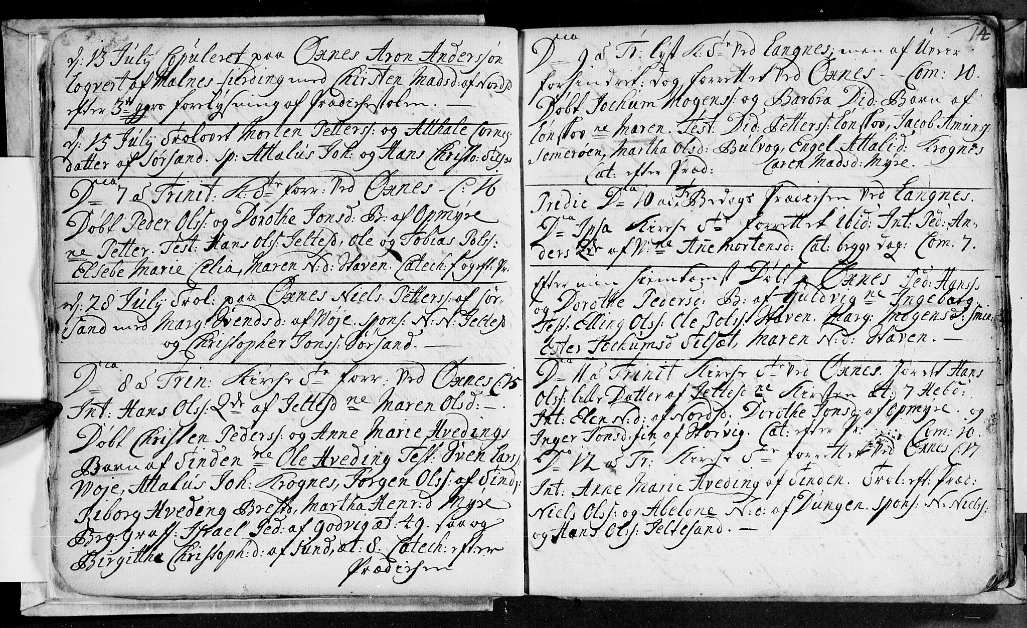 Ministerialprotokoller, klokkerbøker og fødselsregistre - Nordland, AV/SAT-A-1459/893/L1329: Parish register (official) no. 893A02, 1749-1791, p. 14