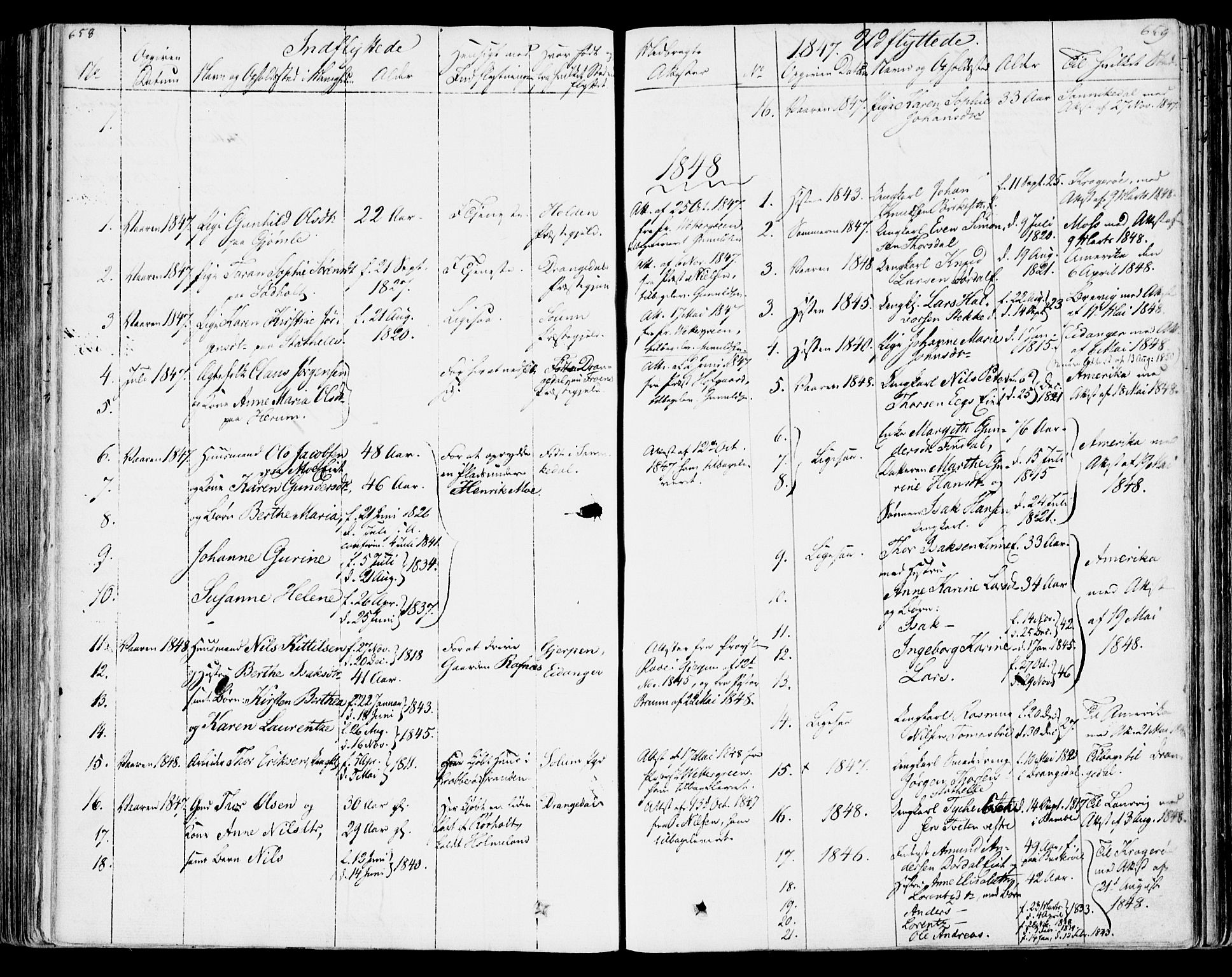 Bamble kirkebøker, AV/SAKO-A-253/F/Fa/L0004: Parish register (official) no. I 4, 1834-1853, p. 658-659