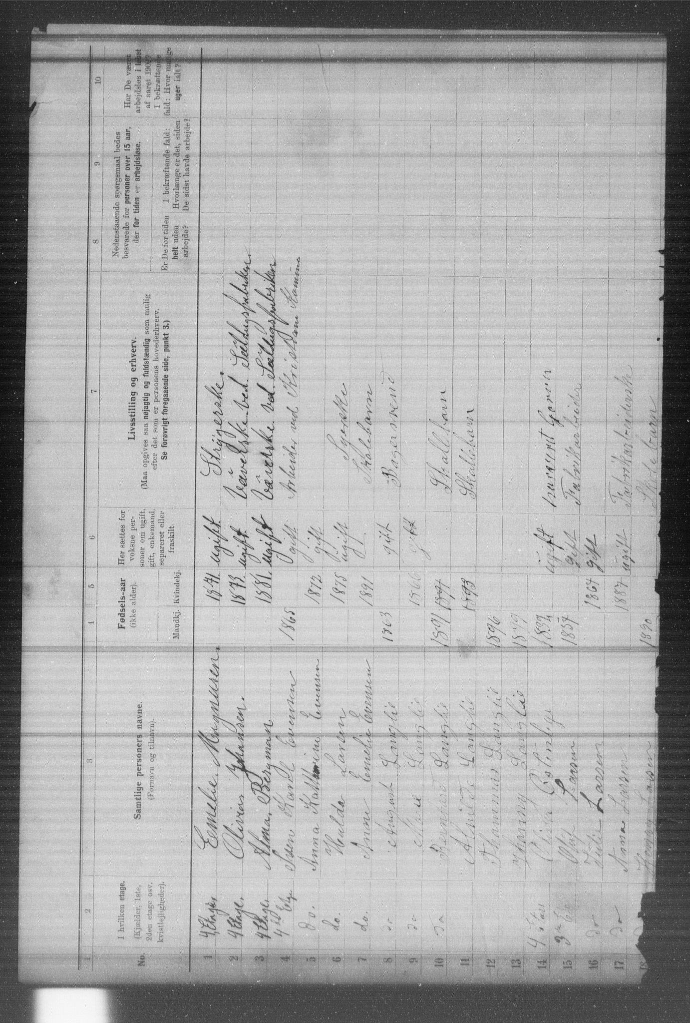 OBA, Municipal Census 1902 for Kristiania, 1902, p. 16695