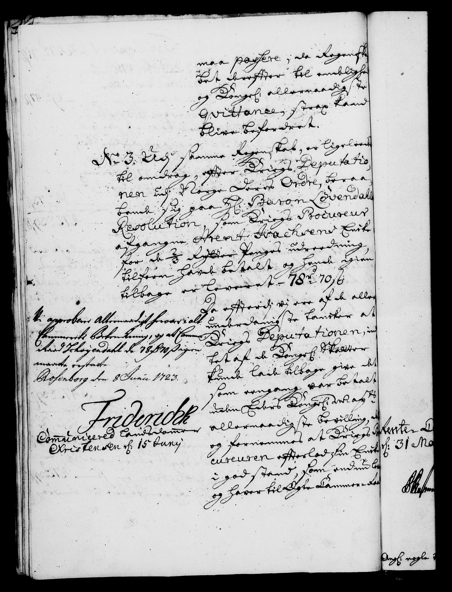 Rentekammeret, Kammerkanselliet, RA/EA-3111/G/Gf/Gfa/L0006: Norsk relasjons- og resolusjonsprotokoll (merket RK 52.6), 1723, p. 662