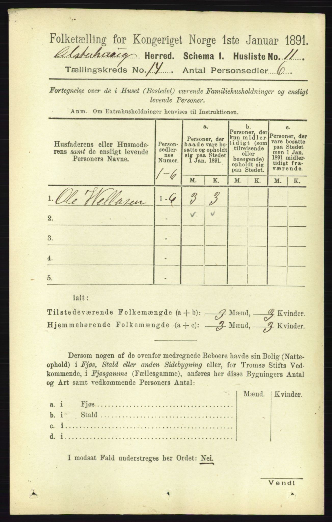 RA, 1891 census for 1820 Alstahaug, 1891, p. 4897