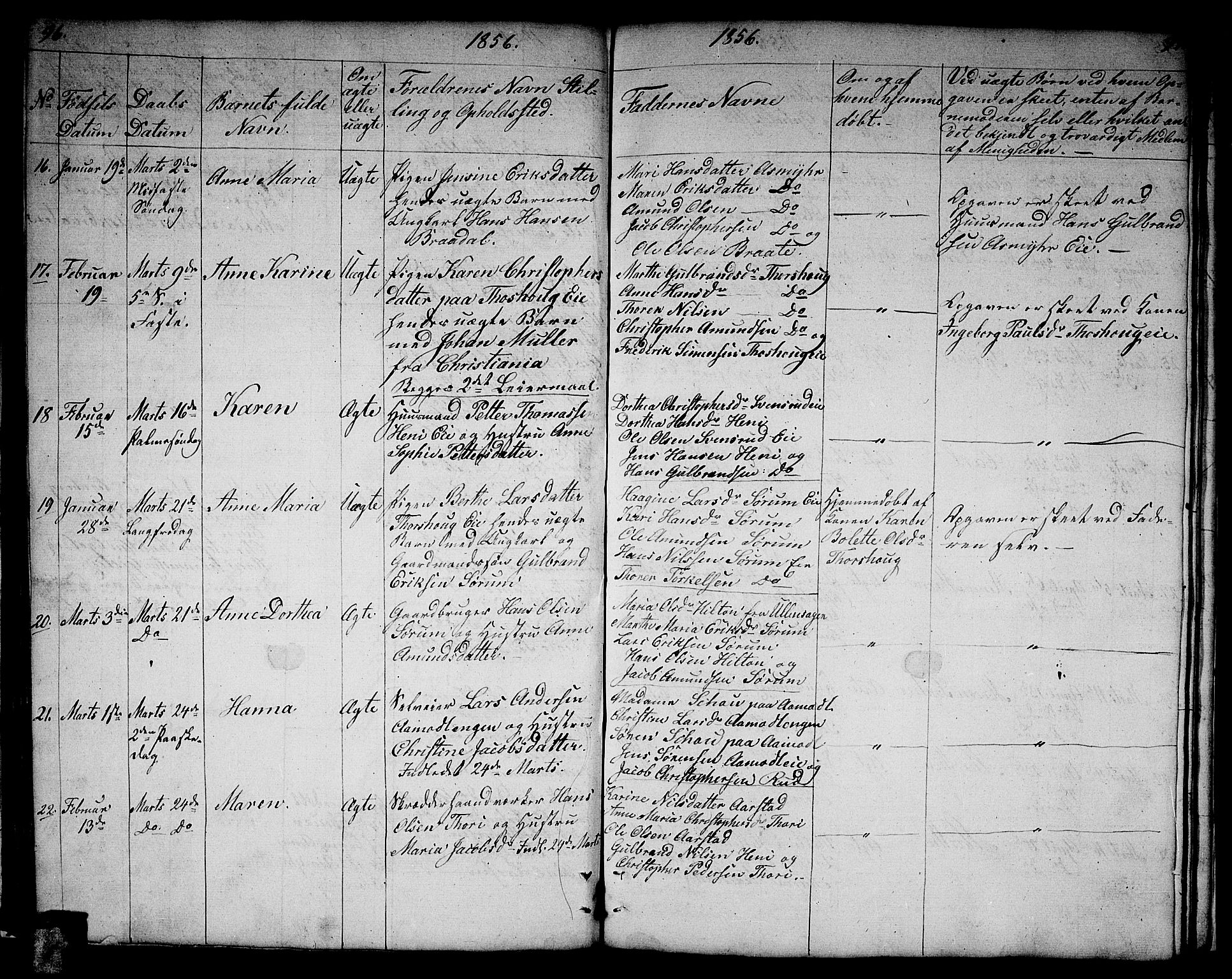 Gjerdrum prestekontor Kirkebøker, AV/SAO-A-10412b/G/Ga/L0003: Parish register (copy) no. I 3, 1851-1858, p. 96-97