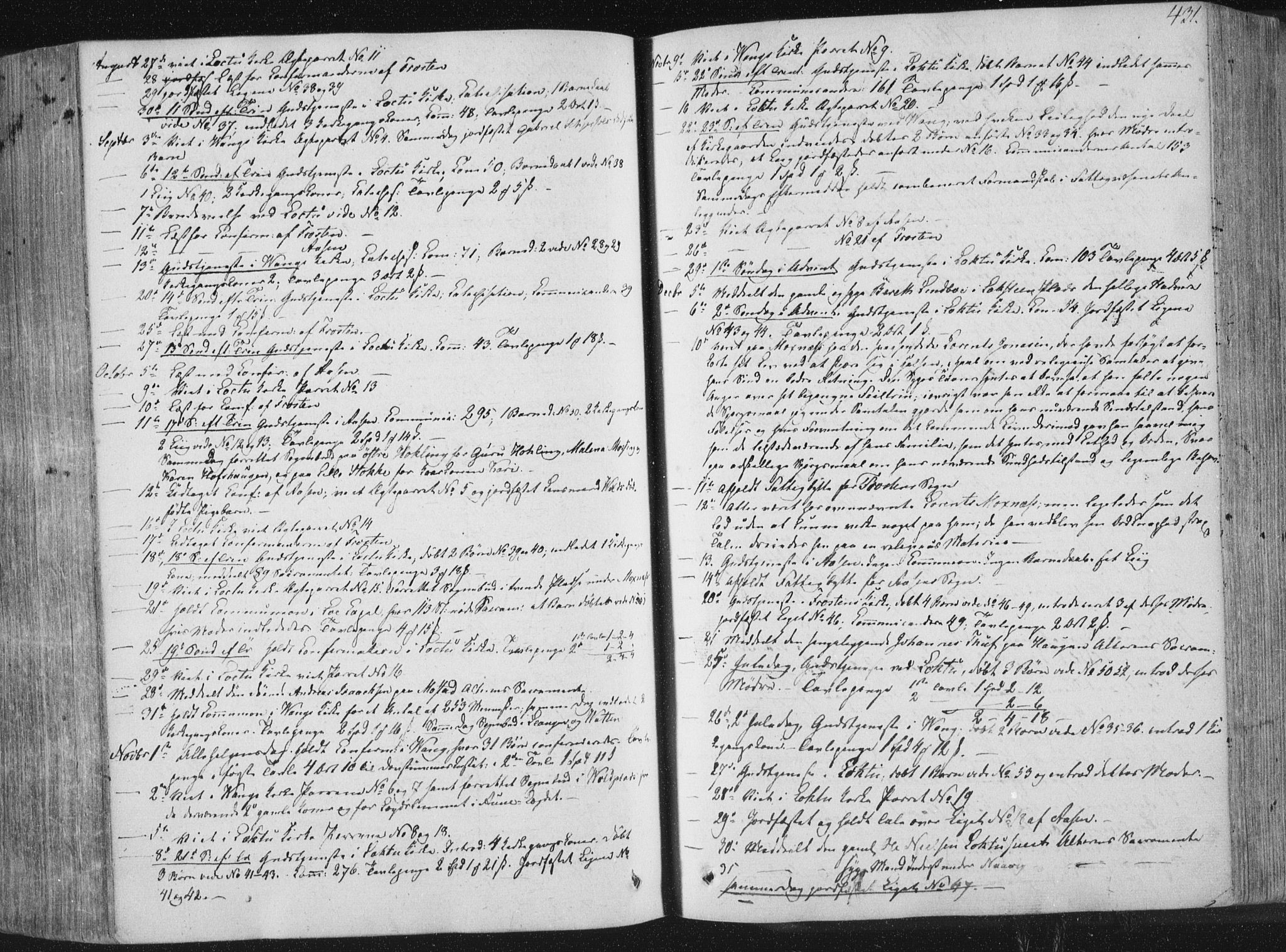 Ministerialprotokoller, klokkerbøker og fødselsregistre - Nord-Trøndelag, SAT/A-1458/713/L0115: Parish register (official) no. 713A06, 1838-1851, p. 431