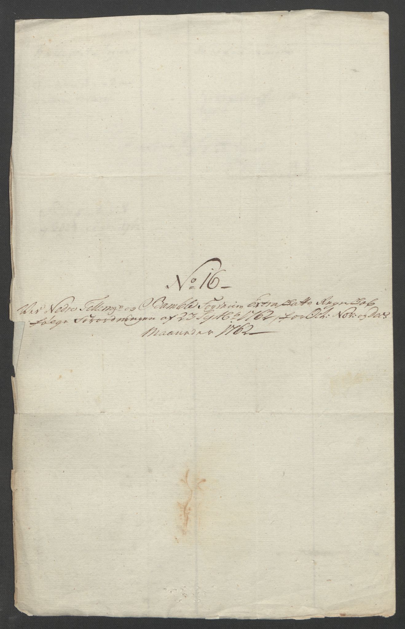 Rentekammeret inntil 1814, Reviderte regnskaper, Fogderegnskap, RA/EA-4092/R37/L2239: Ekstraskatten Nedre Telemark og Bamble, 1762-1763, p. 160