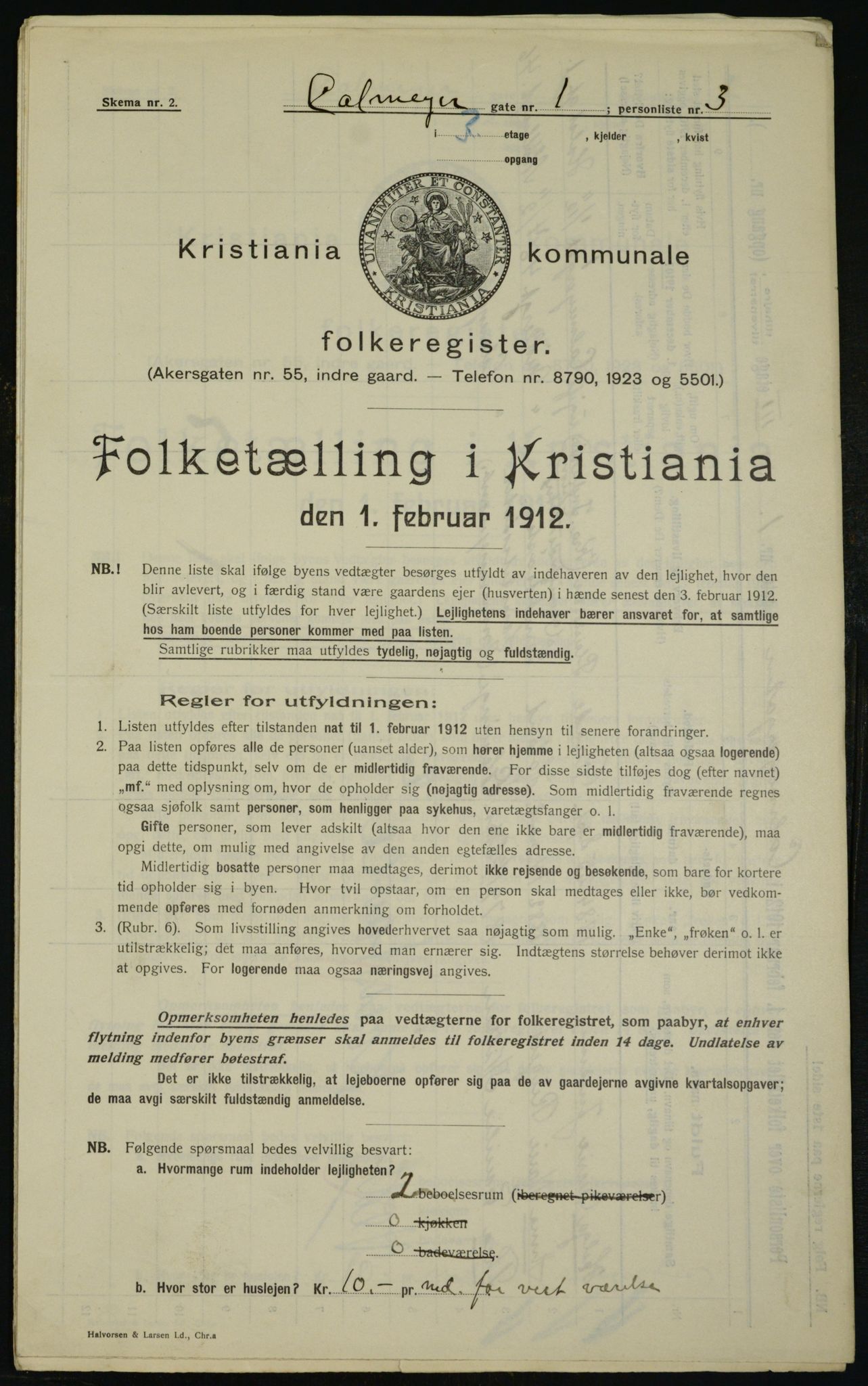 OBA, Municipal Census 1912 for Kristiania, 1912, p. 11241