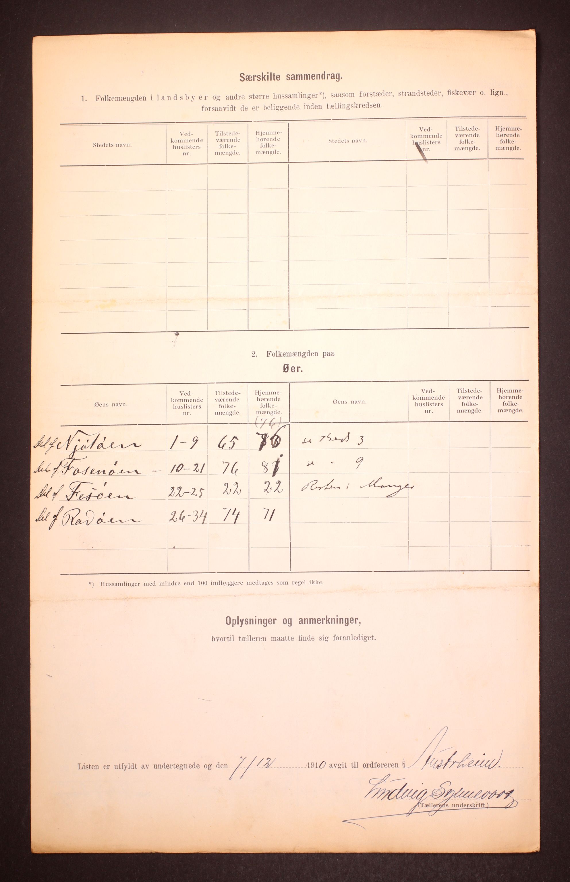 RA, 1910 census for Austrheim, 1910, p. 15