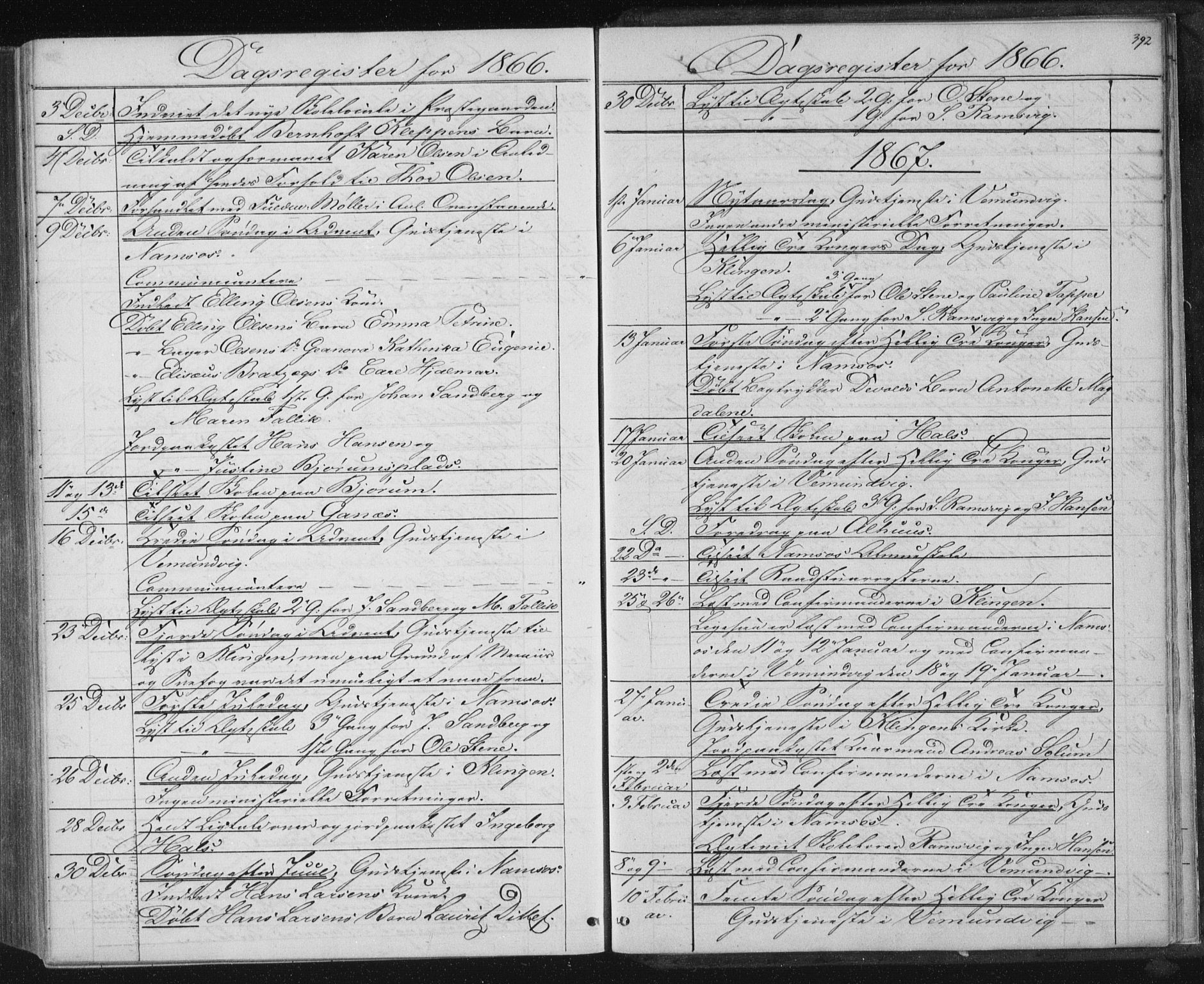 Ministerialprotokoller, klokkerbøker og fødselsregistre - Nord-Trøndelag, SAT/A-1458/768/L0570: Parish register (official) no. 768A05, 1865-1874, p. 392