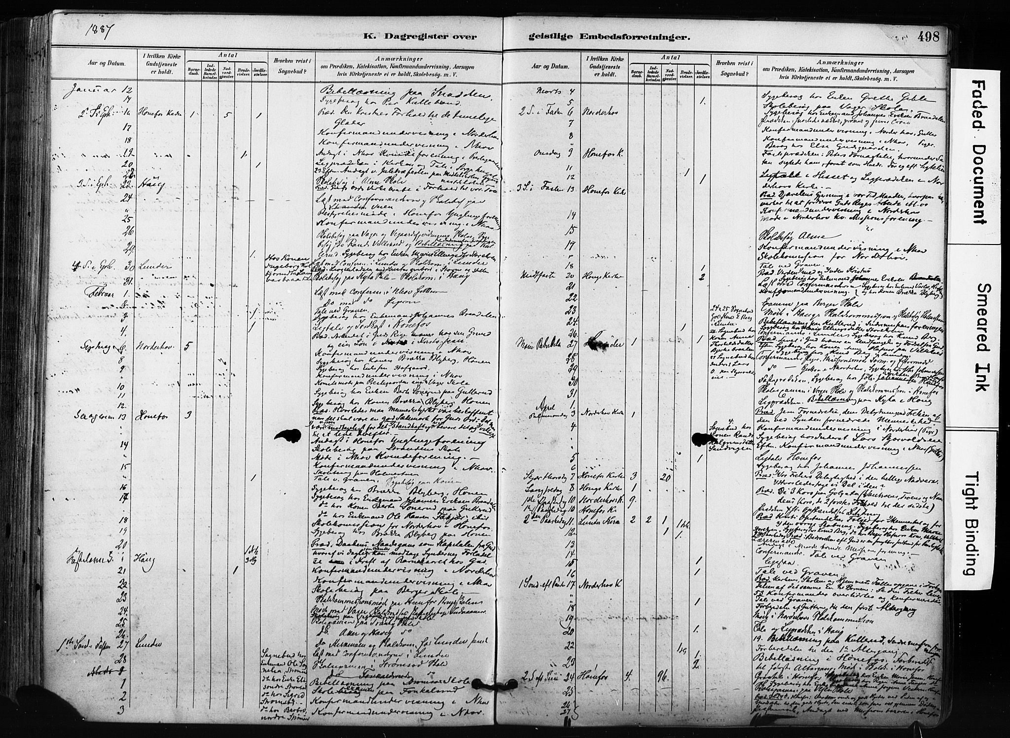 Norderhov kirkebøker, AV/SAKO-A-237/F/Fa/L0016: Parish register (official) no. 16, 1885-1902, p. 498