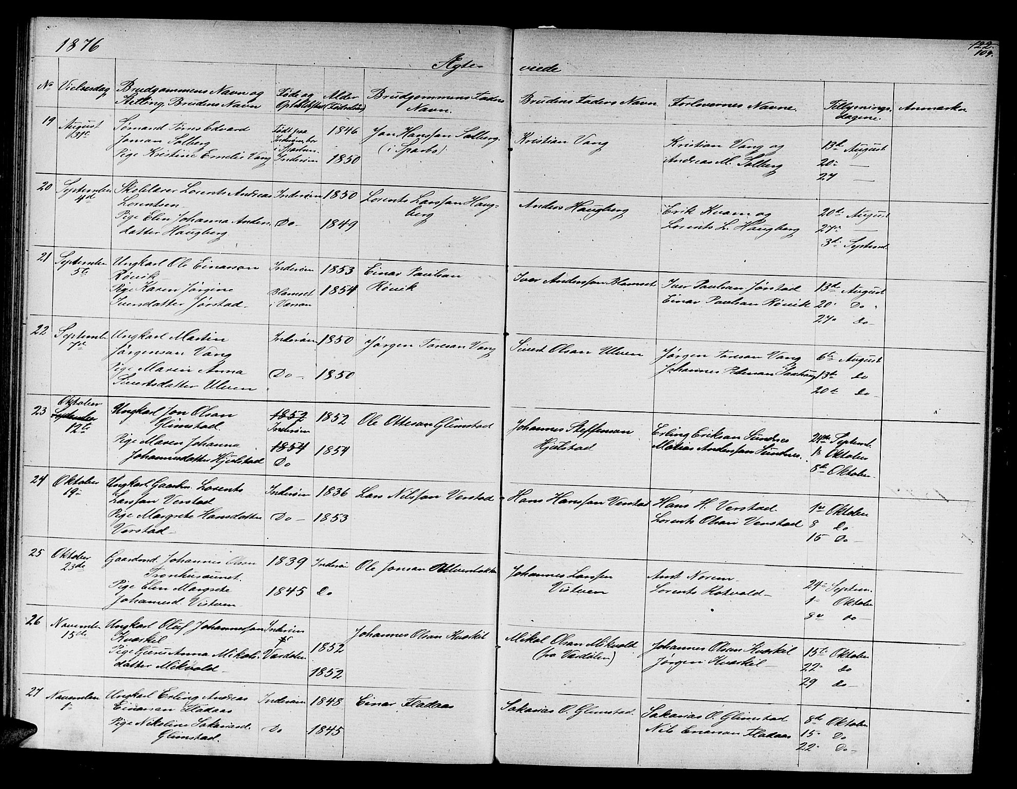 Ministerialprotokoller, klokkerbøker og fødselsregistre - Nord-Trøndelag, AV/SAT-A-1458/730/L0300: Parish register (copy) no. 730C03, 1872-1879, p. 104