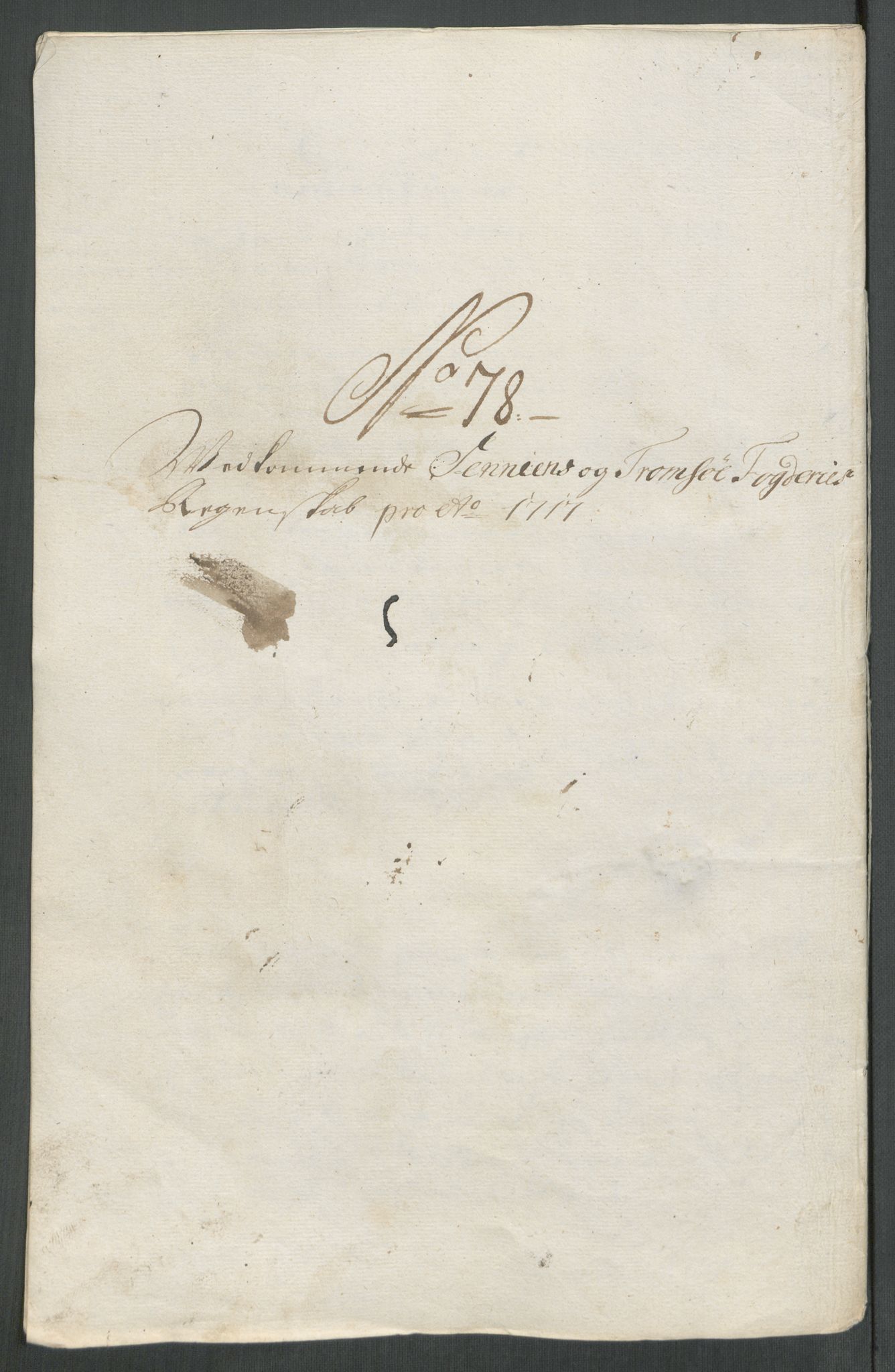 Rentekammeret inntil 1814, Reviderte regnskaper, Fogderegnskap, AV/RA-EA-4092/R68/L4763: Fogderegnskap Senja og Troms, 1717, p. 388