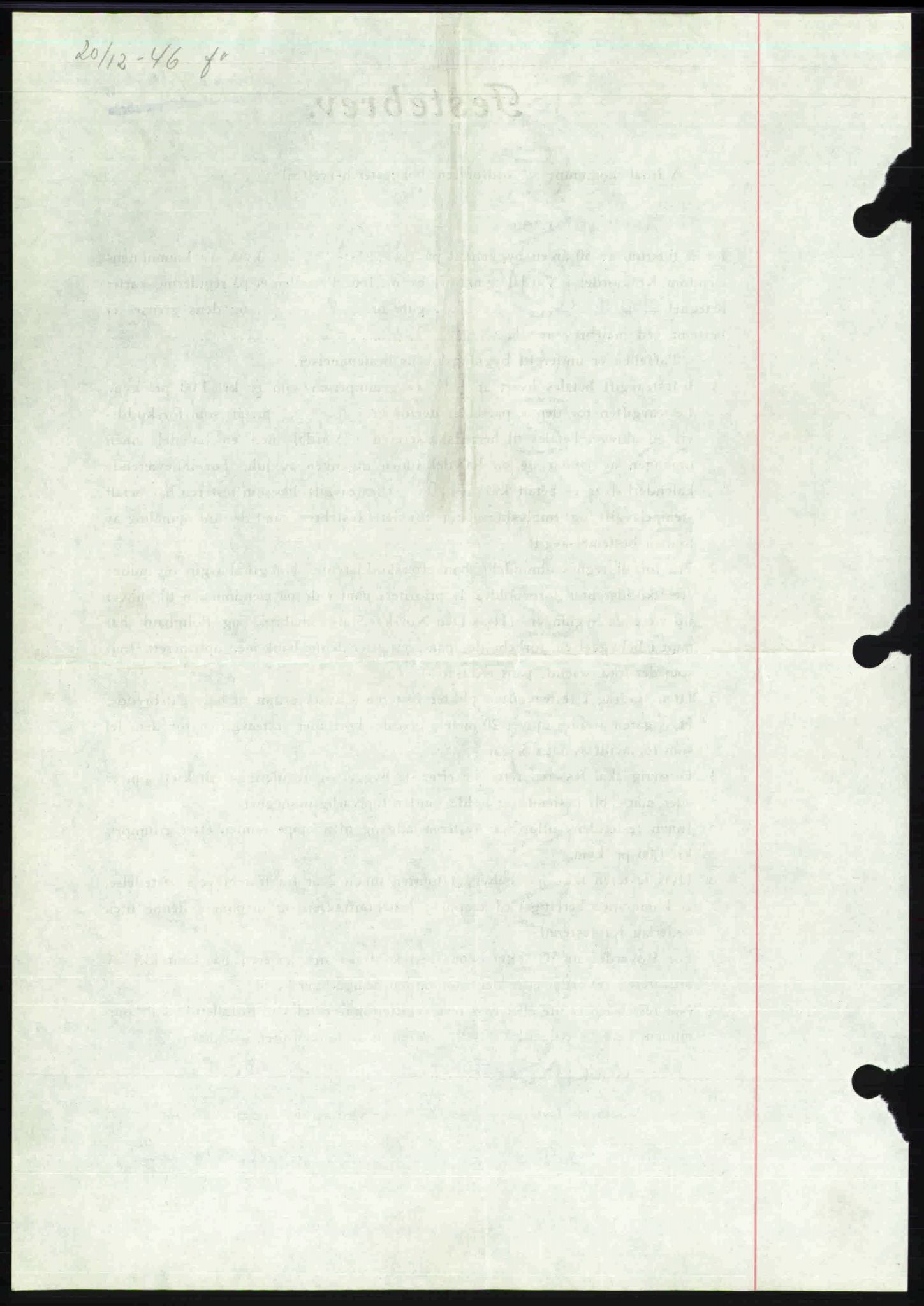 Toten tingrett, SAH/TING-006/H/Hb/Hbc/L0013: Mortgage book no. Hbc-13, 1945-1945, Diary no: : 1360/1945