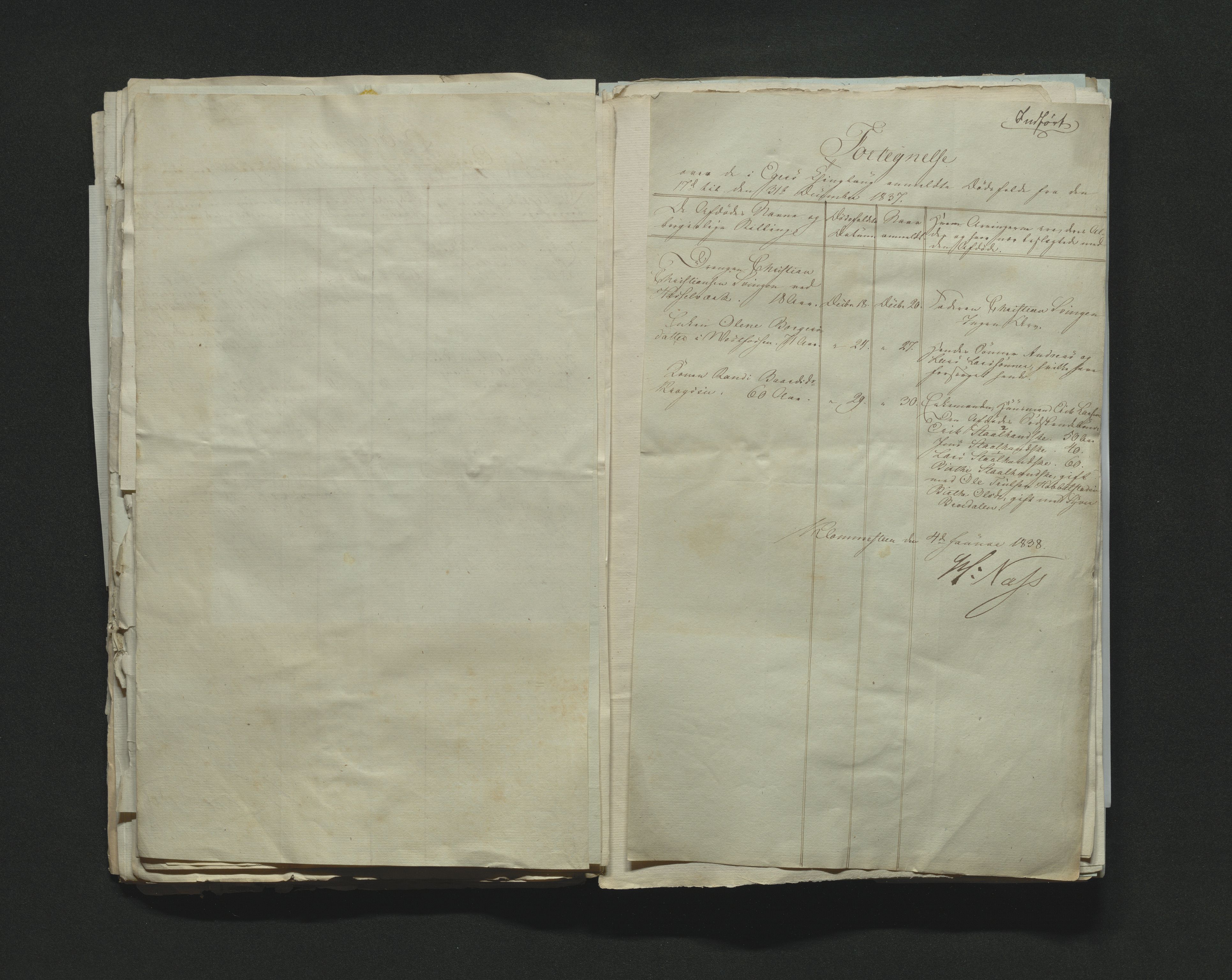 Eiker, Modum og Sigdal sorenskriveri, AV/SAKO-A-123/H/Ha/Hab/L0005: Dødsfallsmeldinger, 1837-1840