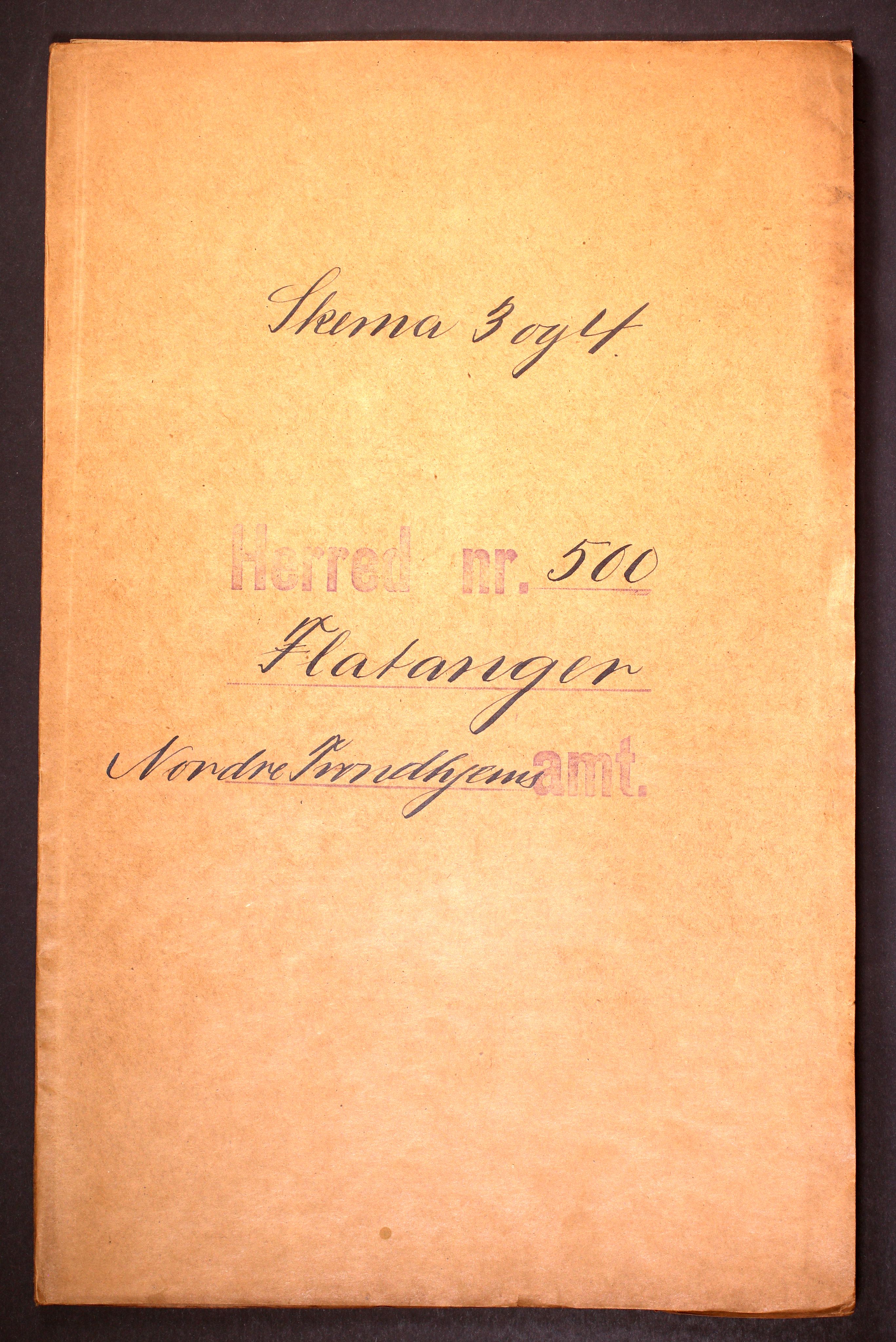 RA, 1910 census for Flatanger, 1910, p. 1