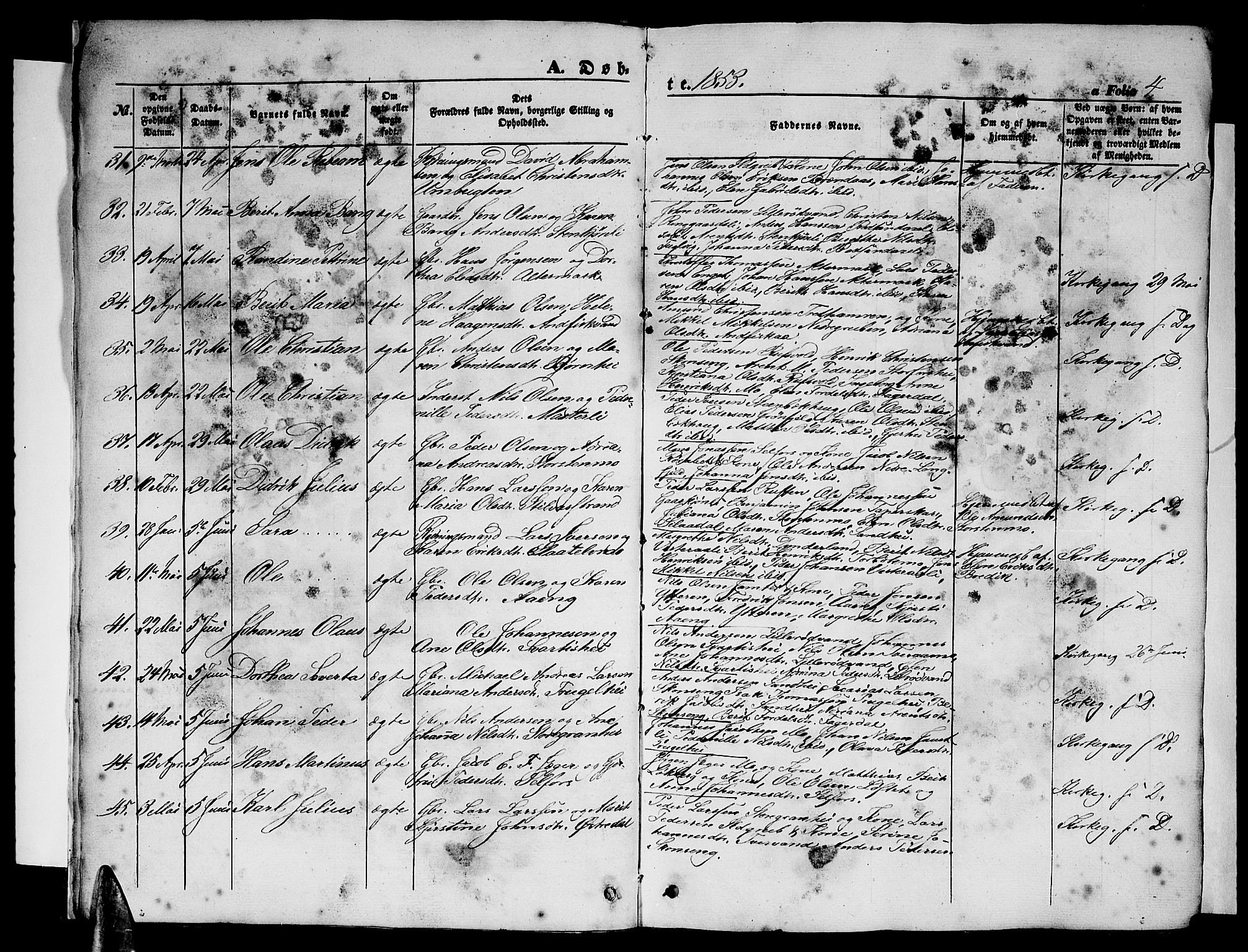 Ministerialprotokoller, klokkerbøker og fødselsregistre - Nordland, SAT/A-1459/827/L0414: Parish register (copy) no. 827C03, 1853-1865, p. 4