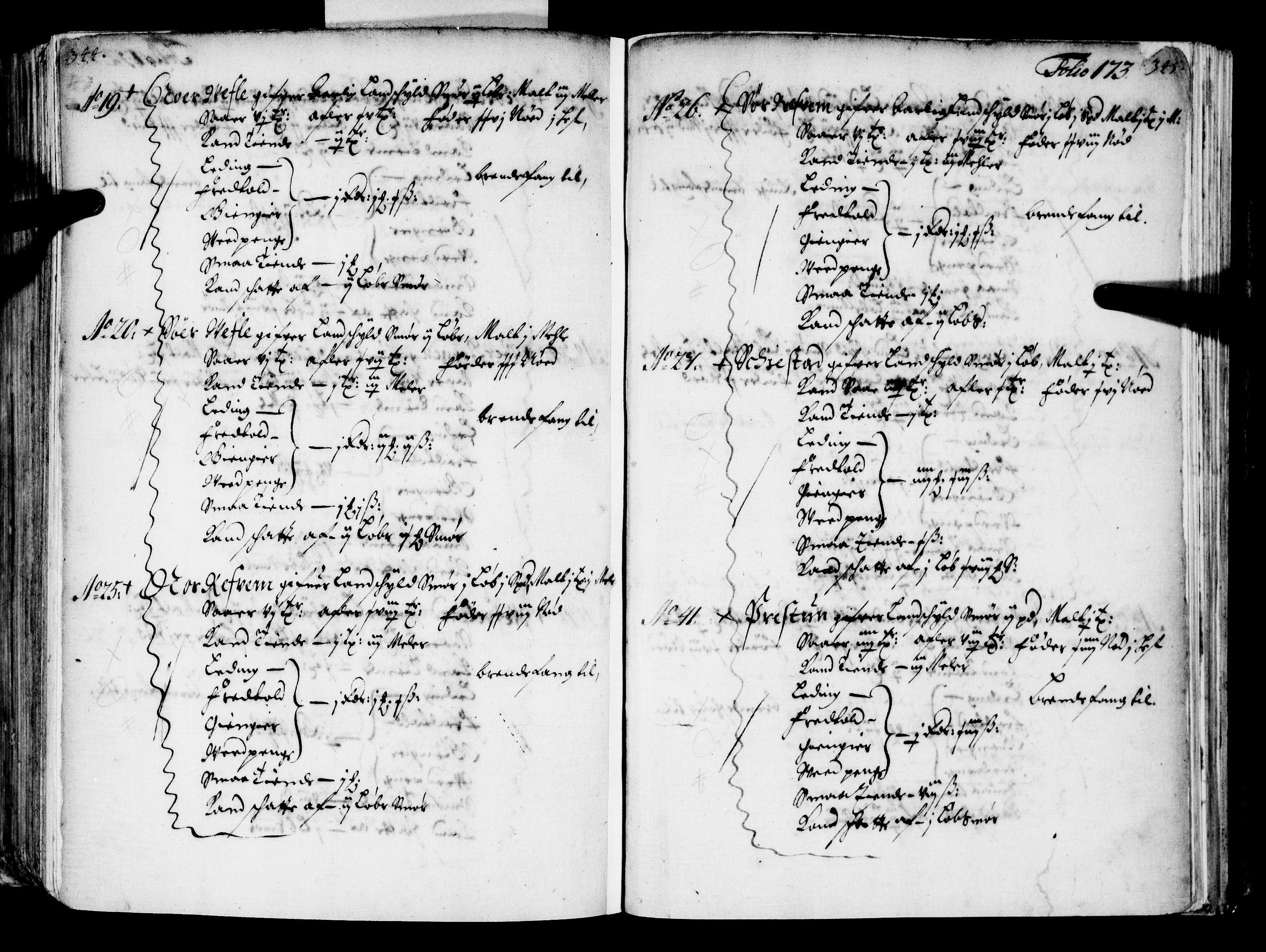 Rentekammeret inntil 1814, Realistisk ordnet avdeling, AV/RA-EA-4070/N/Nb/Nba/L0039: Nordhordland fogderi, 1667, p. 172b-173a