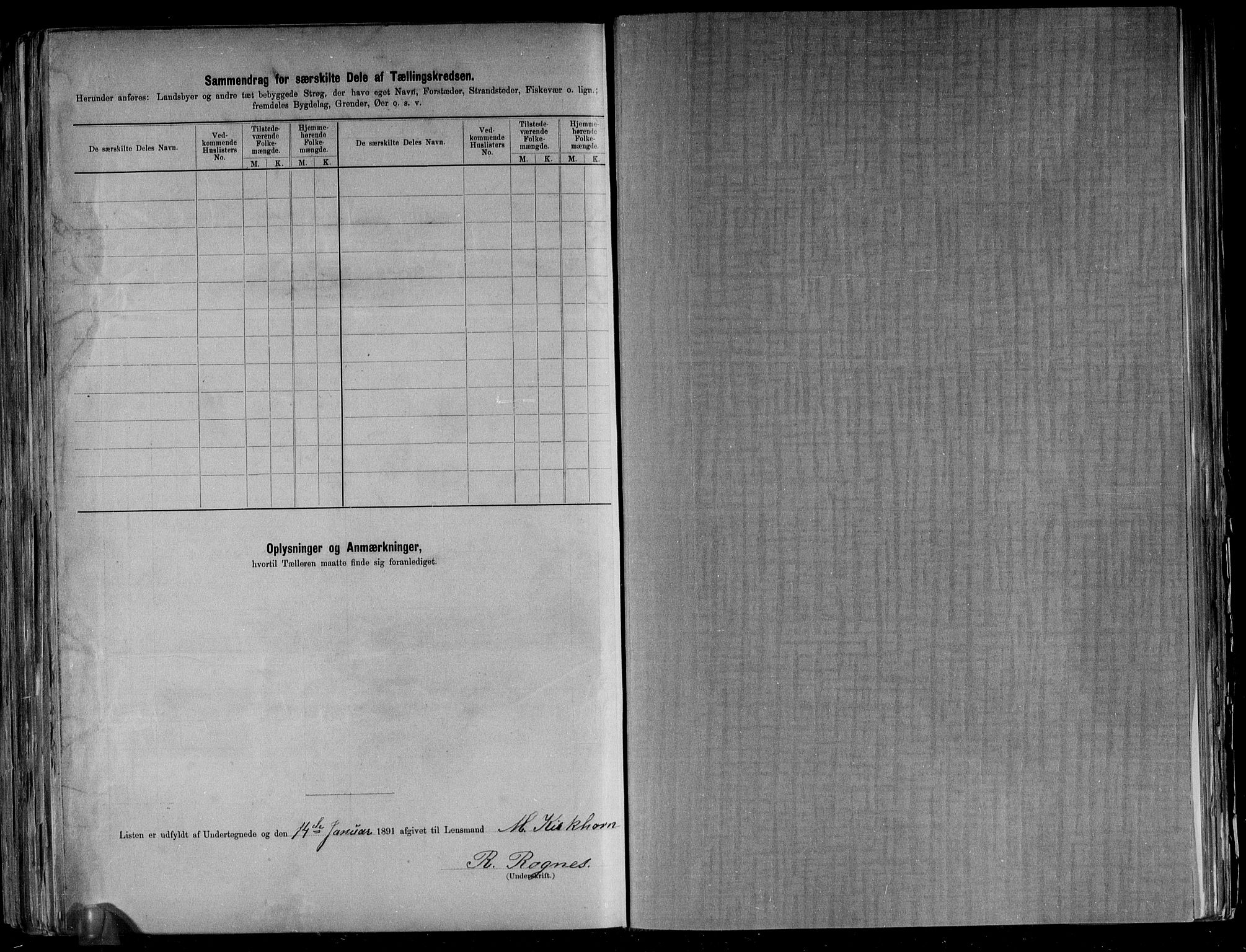 RA, 1891 census for 1444 Hornindal, 1891, p. 22