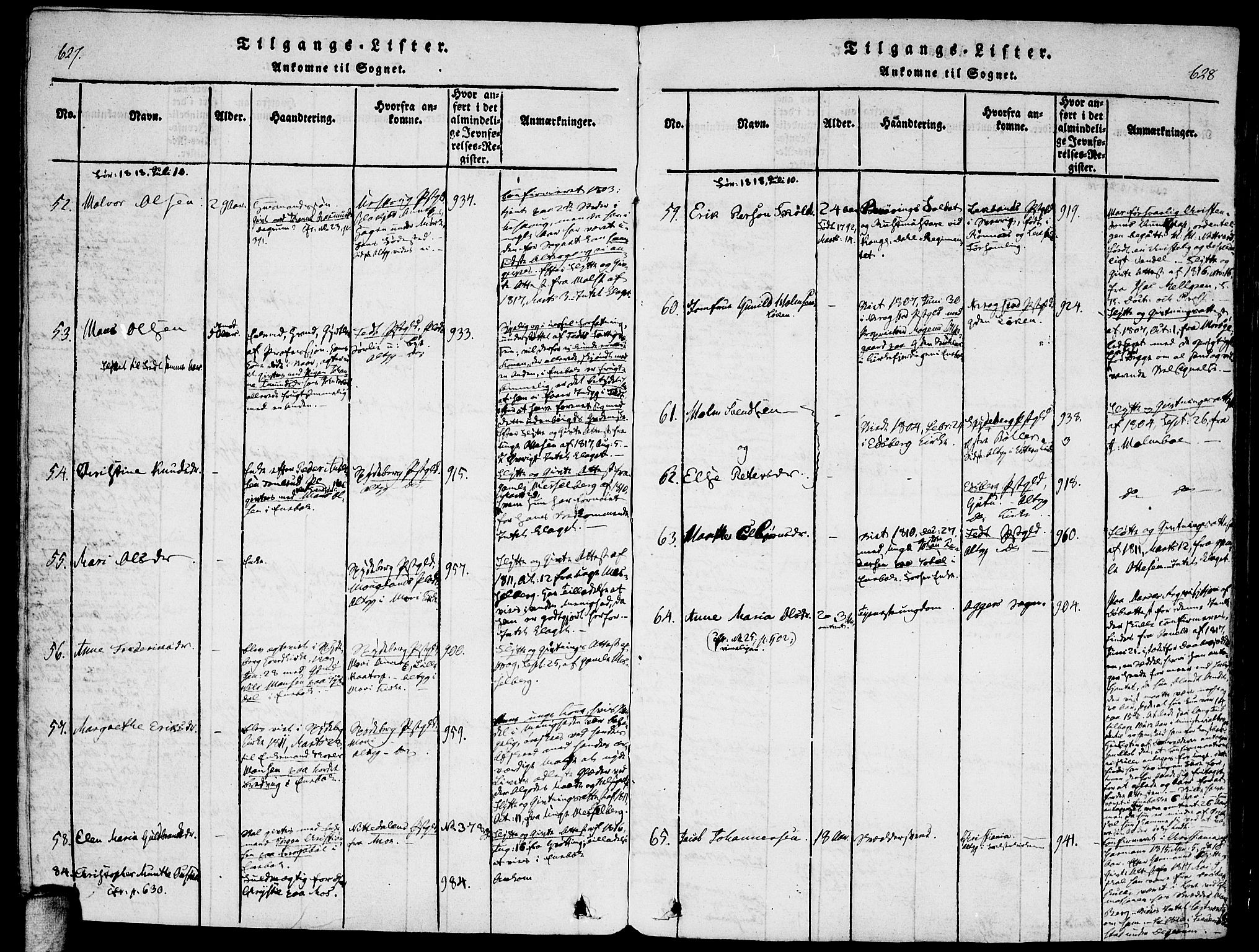 Enebakk prestekontor Kirkebøker, SAO/A-10171c/F/Fa/L0005: Parish register (official) no. I 5, 1790-1825, p. 627-628