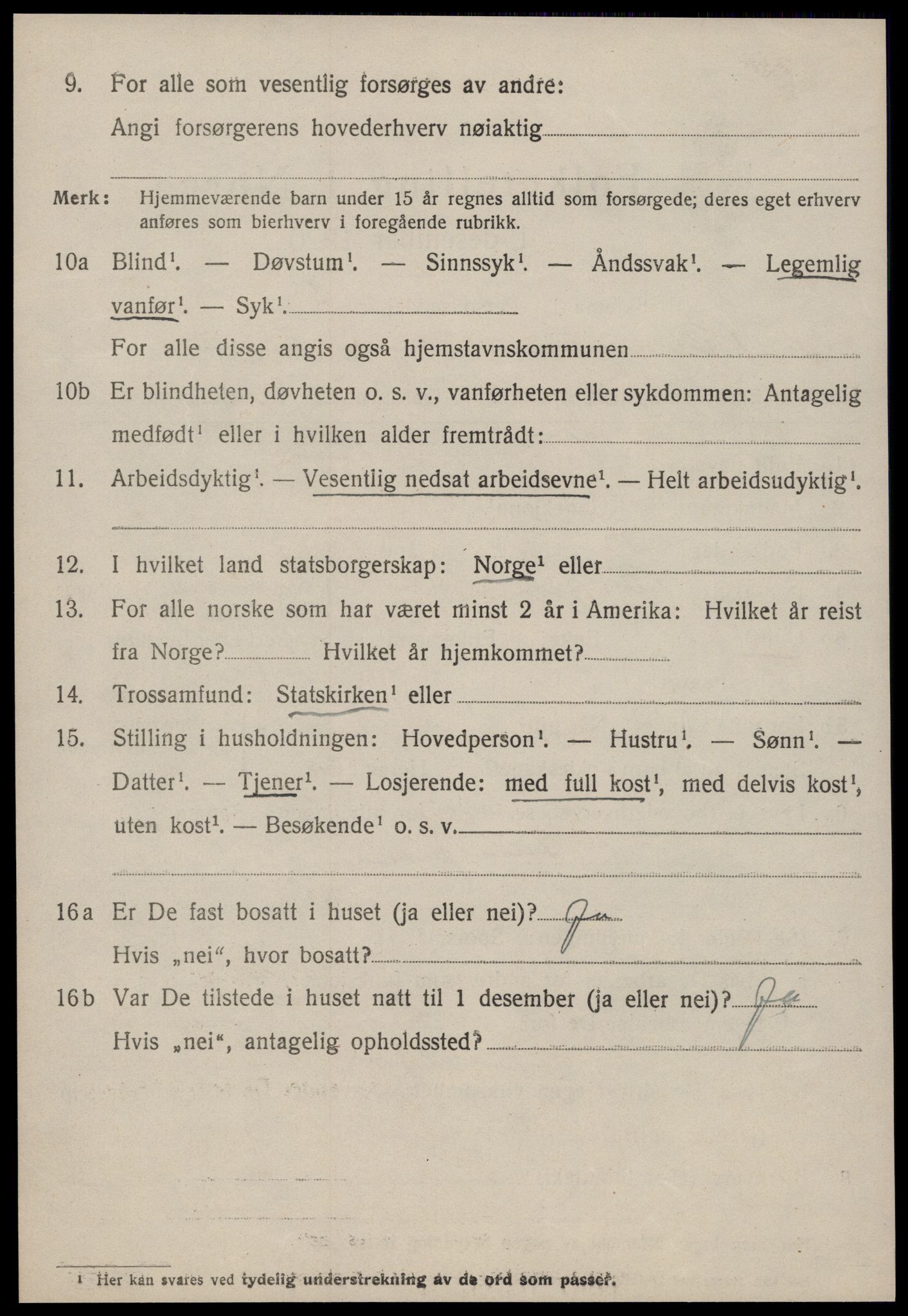 SAT, 1920 census for Bremsnes, 1920, p. 5150