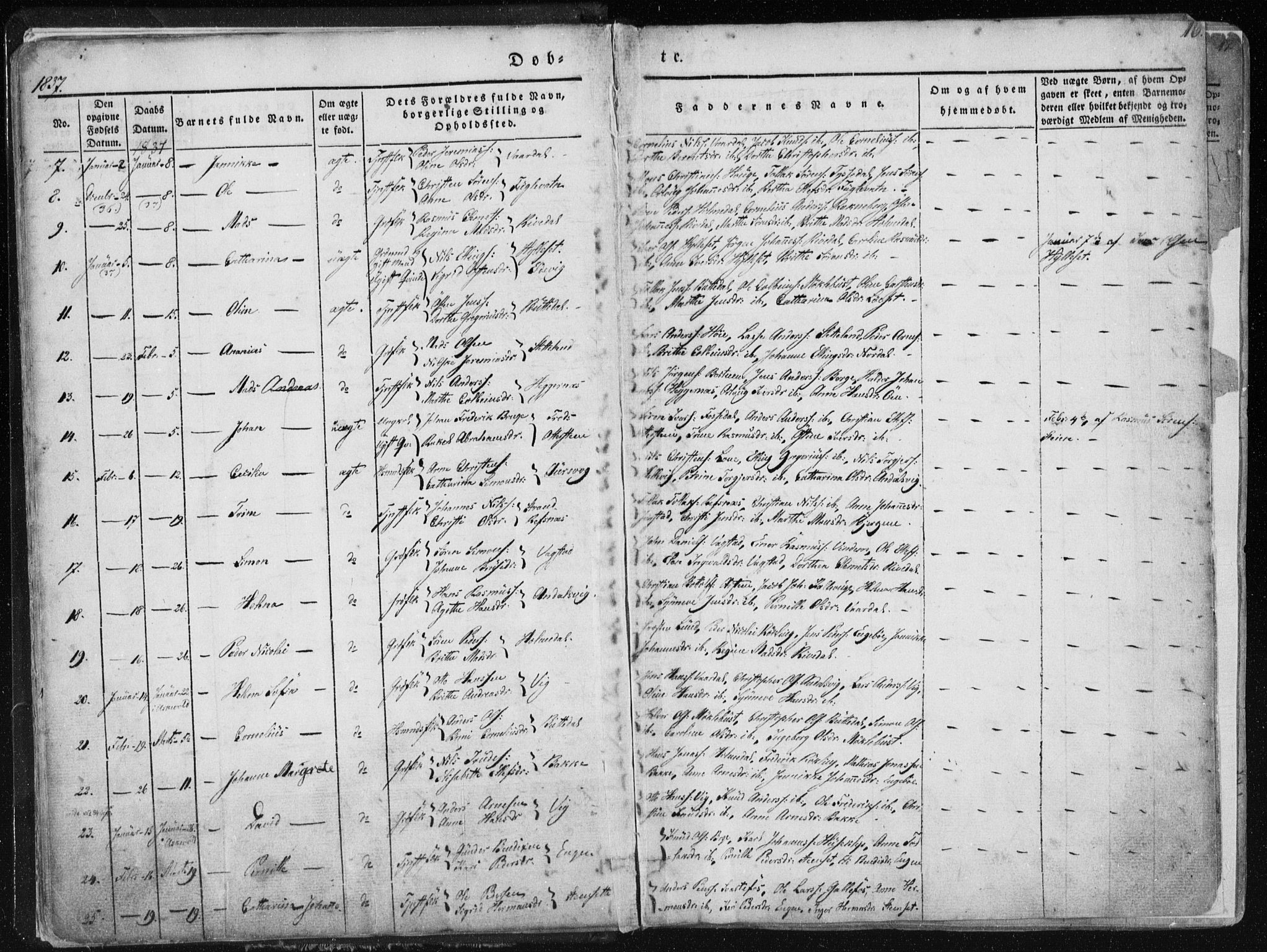 Fjaler sokneprestembete, SAB/A-79801/H/Haa/Haaa/L0006: Parish register (official) no. A 6, 1835-1884, p. 10