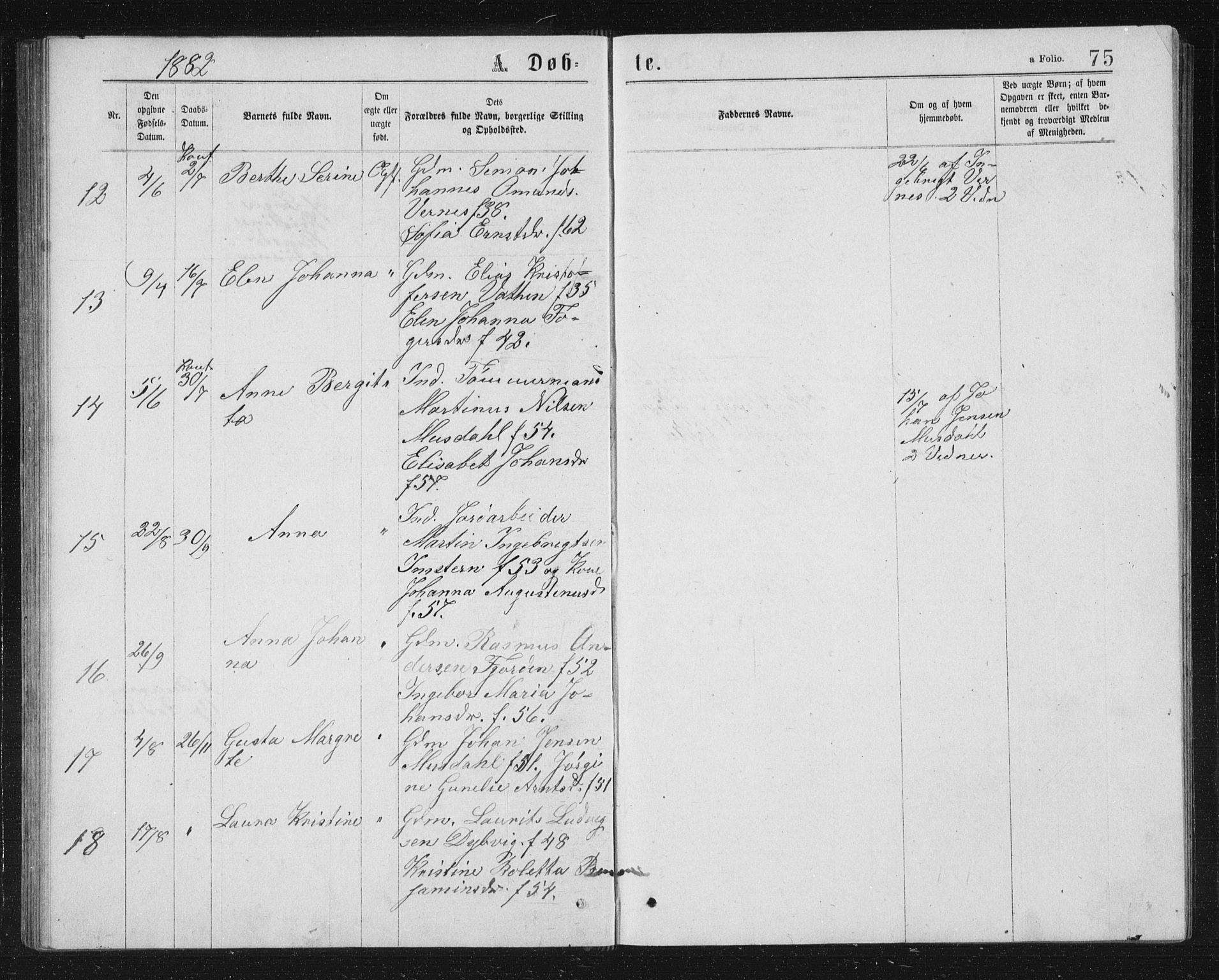 Ministerialprotokoller, klokkerbøker og fødselsregistre - Sør-Trøndelag, SAT/A-1456/662/L0756: Parish register (copy) no. 662C01, 1869-1891, p. 75