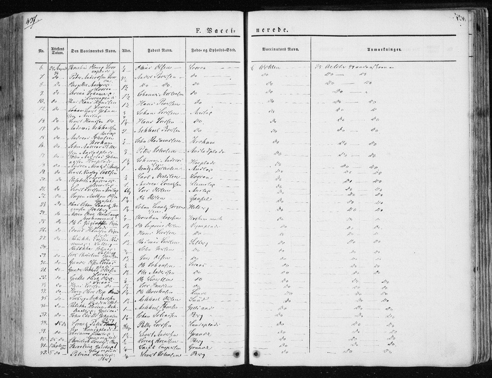 Ministerialprotokoller, klokkerbøker og fødselsregistre - Nord-Trøndelag, AV/SAT-A-1458/730/L0280: Parish register (official) no. 730A07 /1, 1840-1854, p. 437