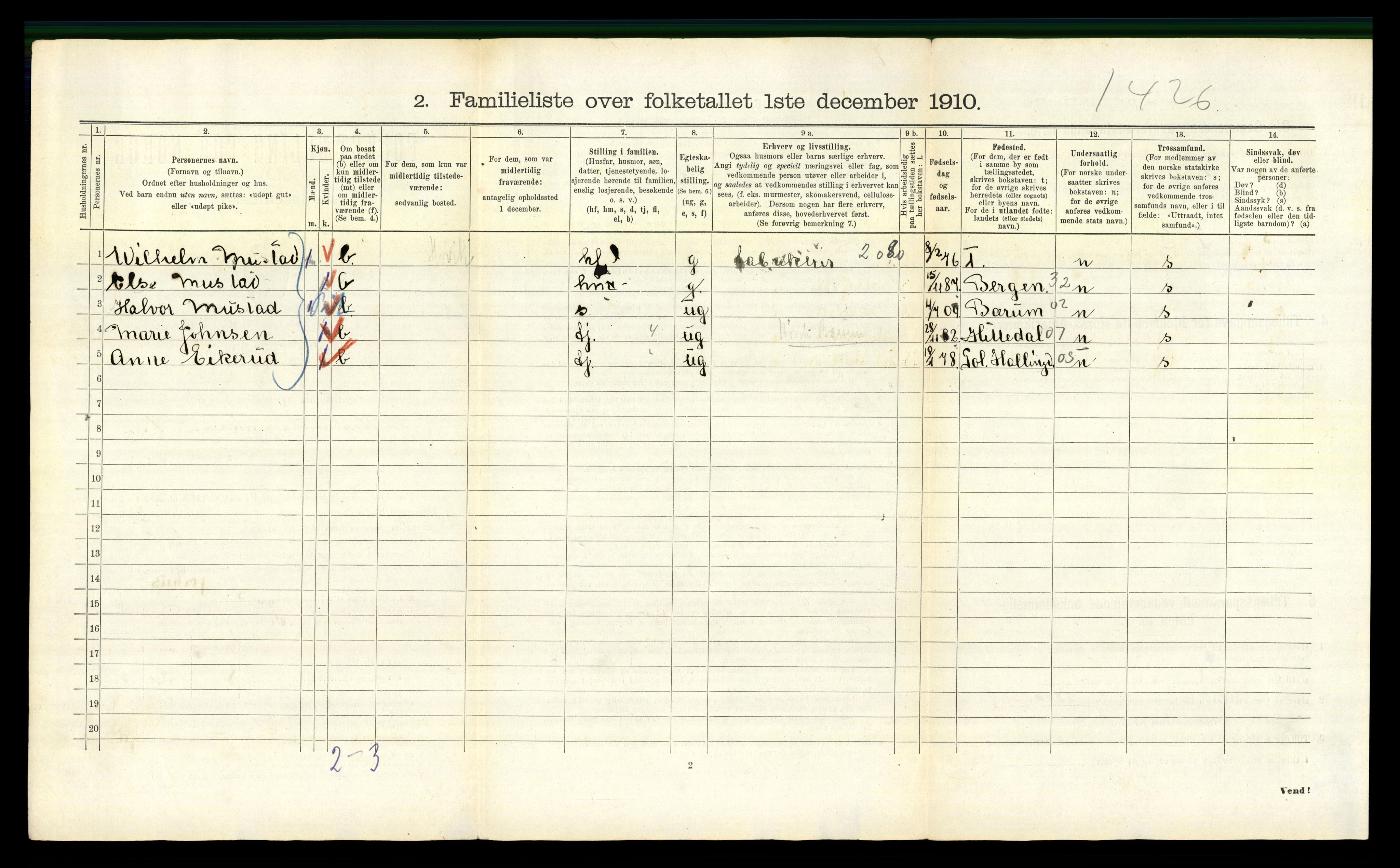 RA, 1910 census for Kristiania, 1910, p. 115466