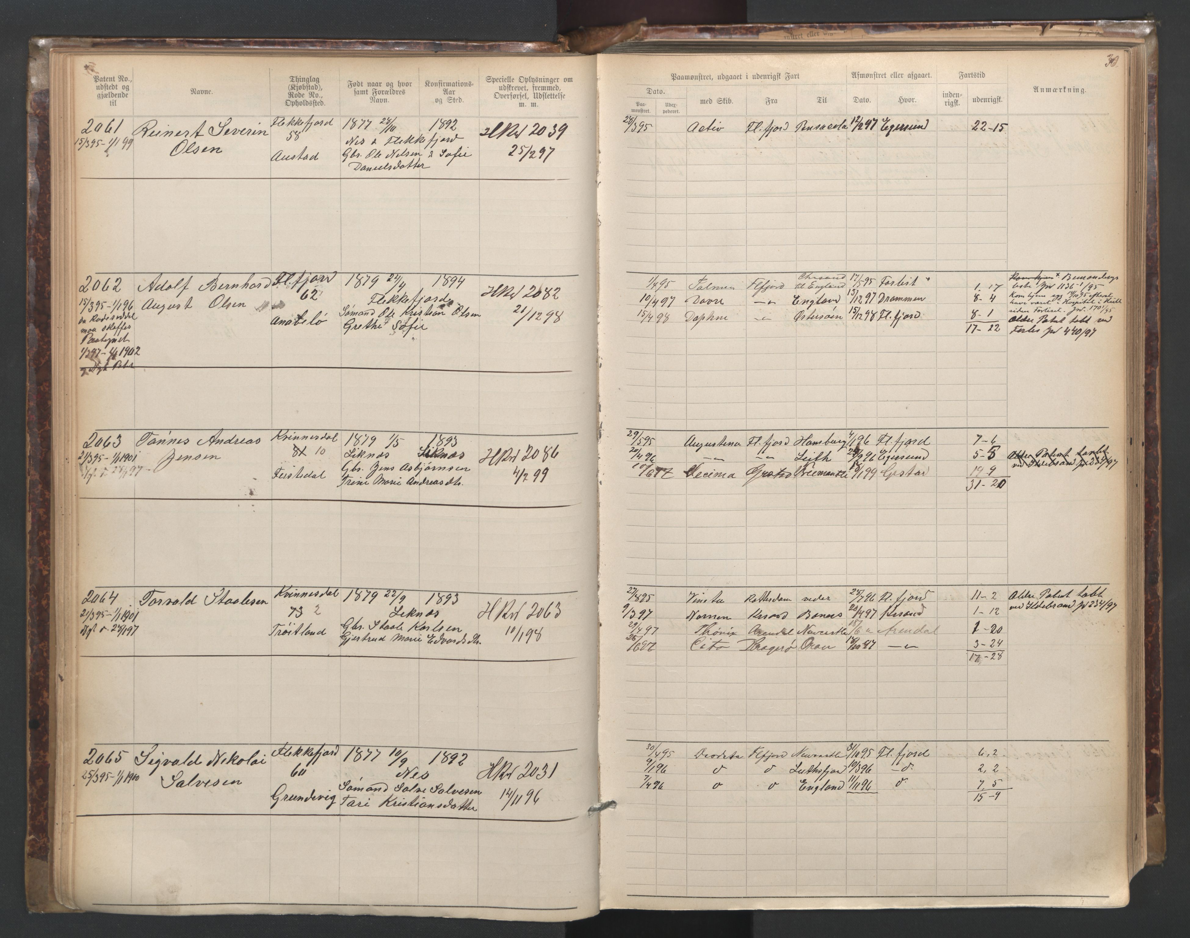 Flekkefjord mønstringskrets, AV/SAK-2031-0018/F/Fa/L0003: Annotasjonsrulle nr 1921-2963 med register, N-3, 1892-1948, p. 59